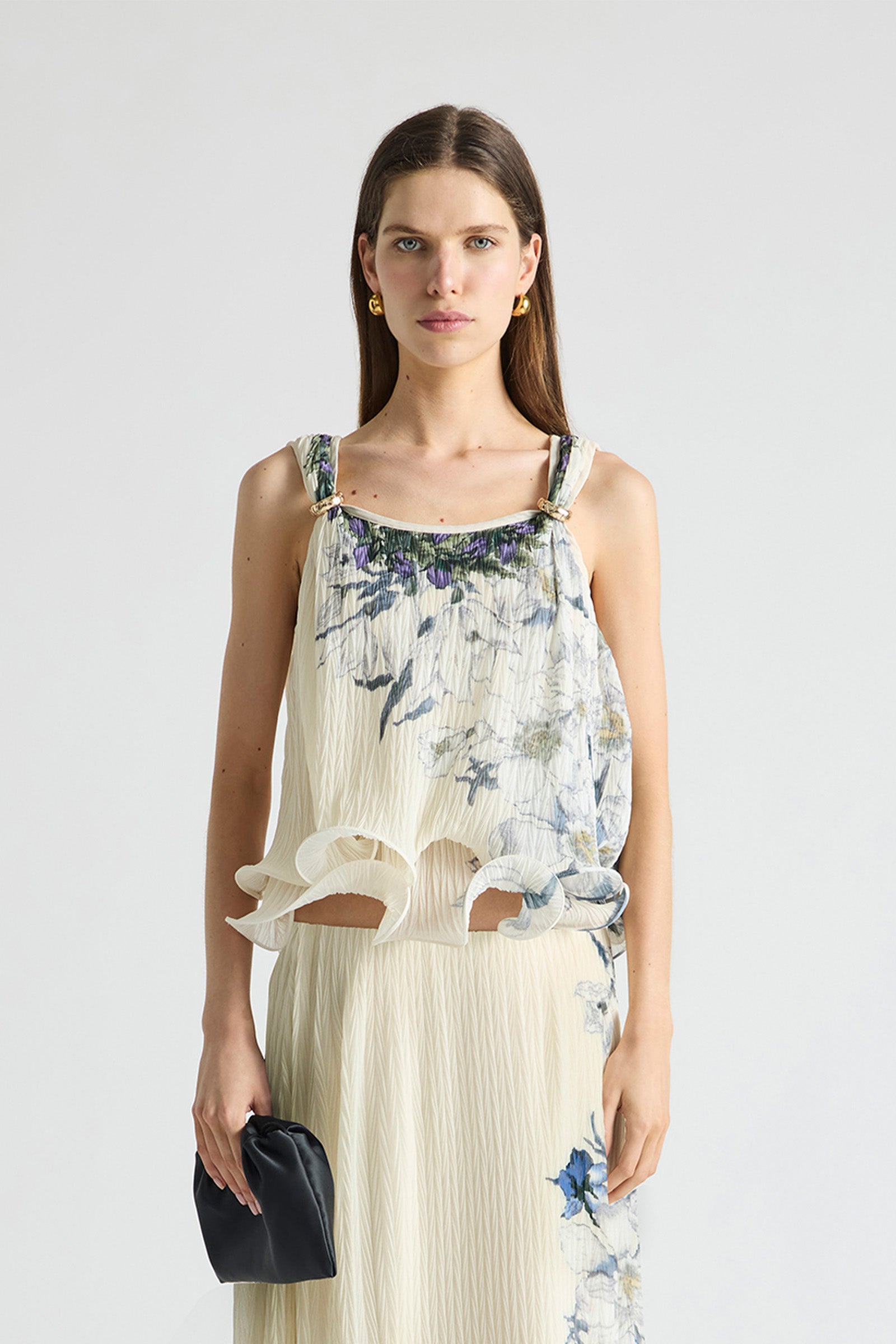 SOLUNA PLEATED FLUTE CAMI