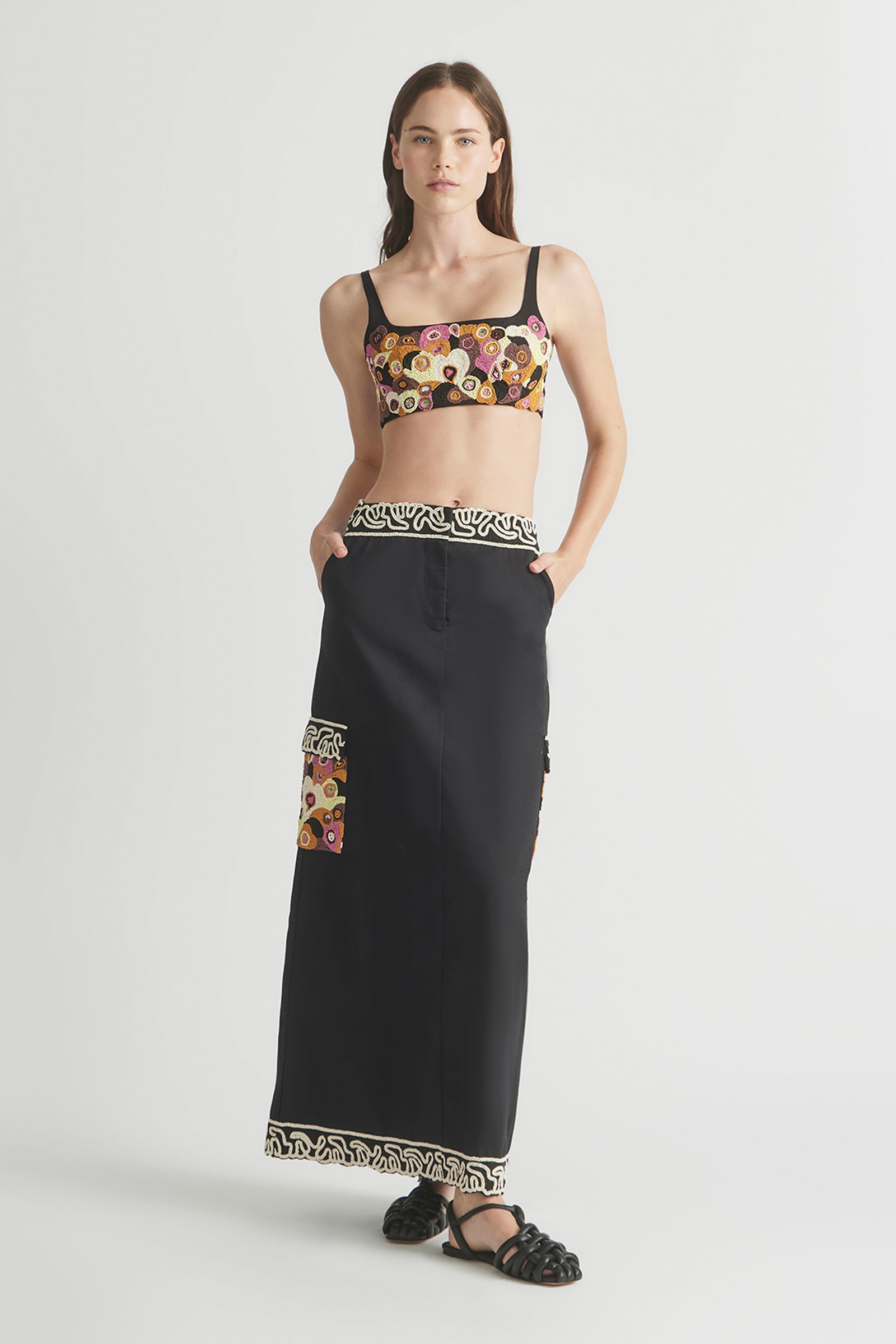 BEL AIR STRAIGHT LONG SKIRT