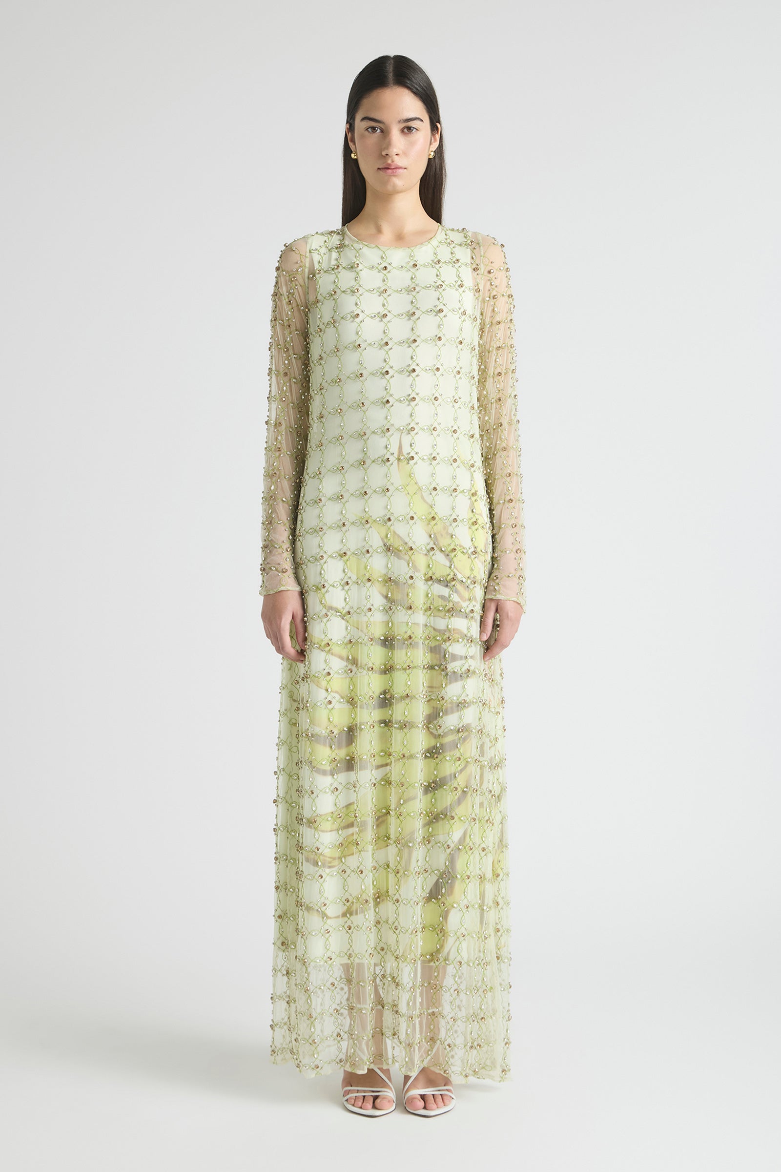 FREEFALL NETTED OVERLAY GOWN