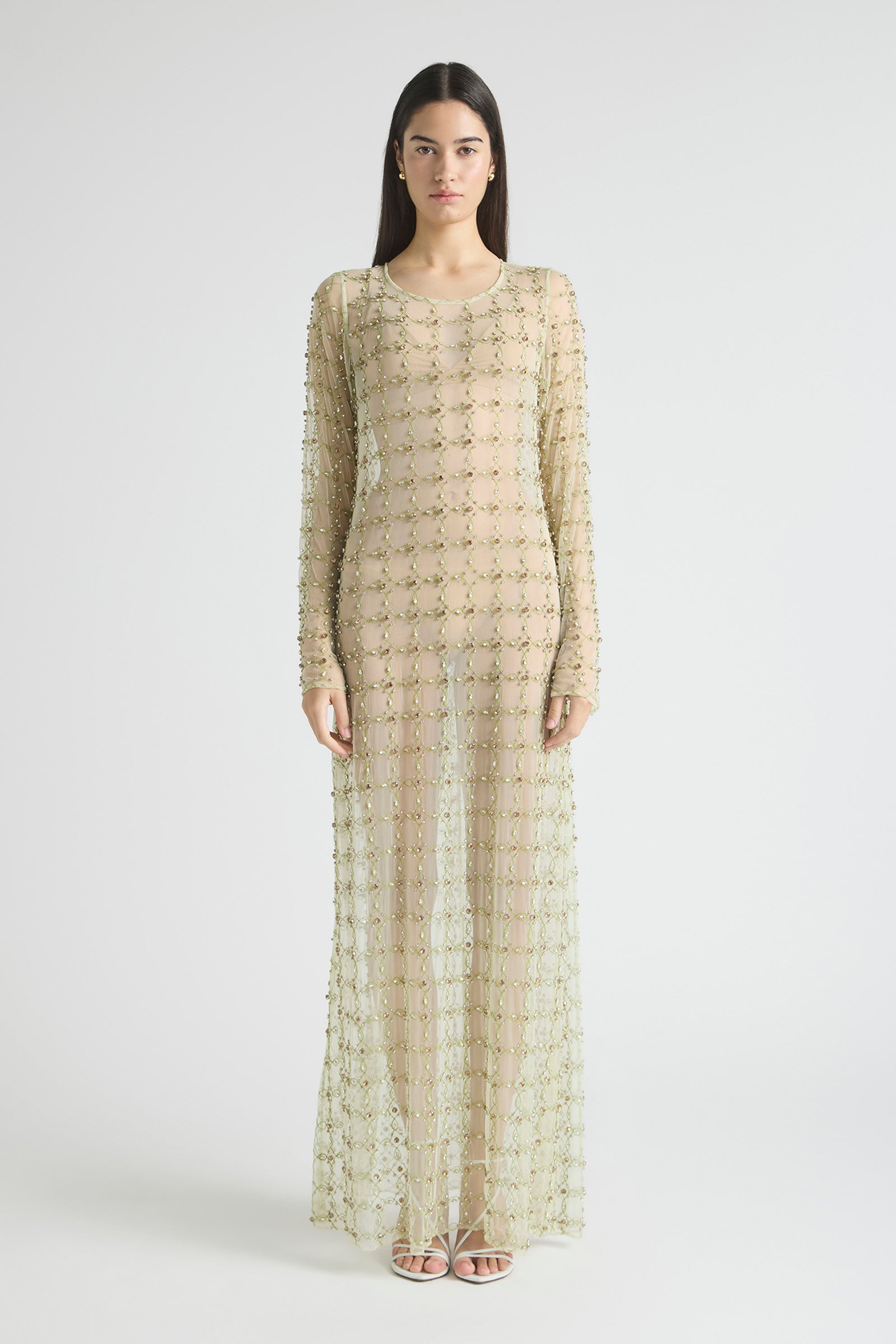 FREEFALL NETTED OVERLAY GOWN