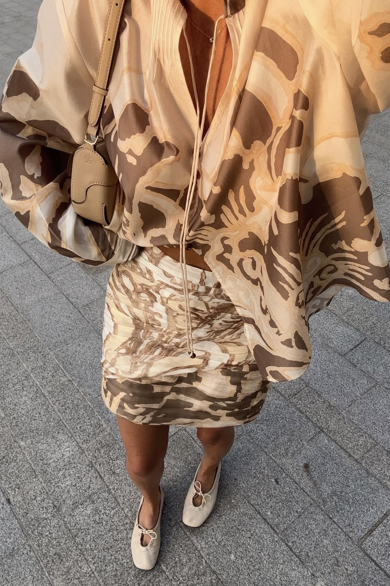 FRAGMENTS GATHERED SKIRT