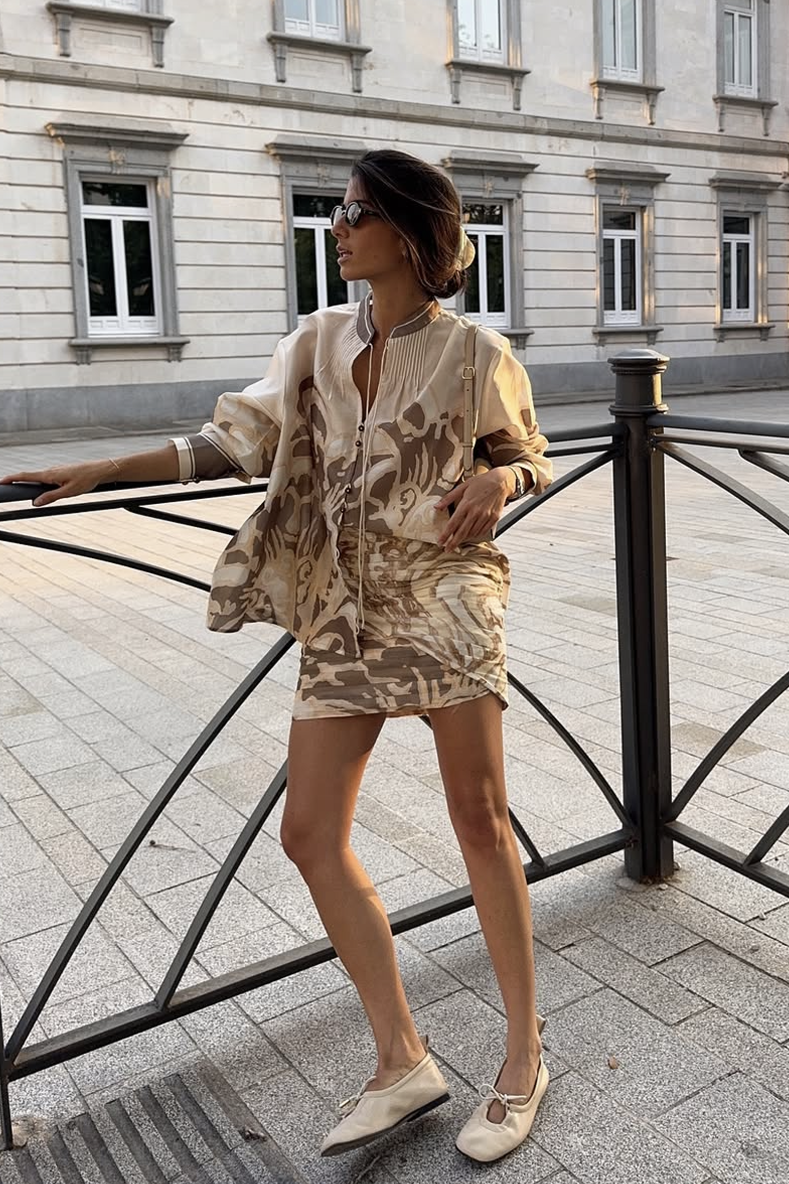 FRAGMENTS GATHERED SKIRT