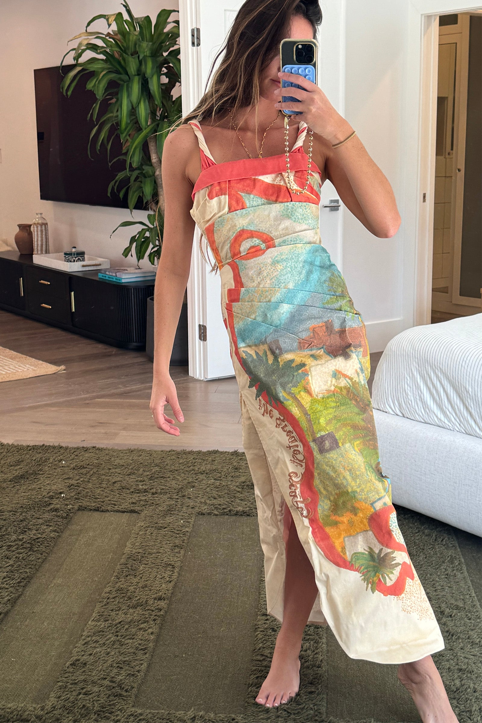 GREAT ESCAPE TWIST STRAP GOWN