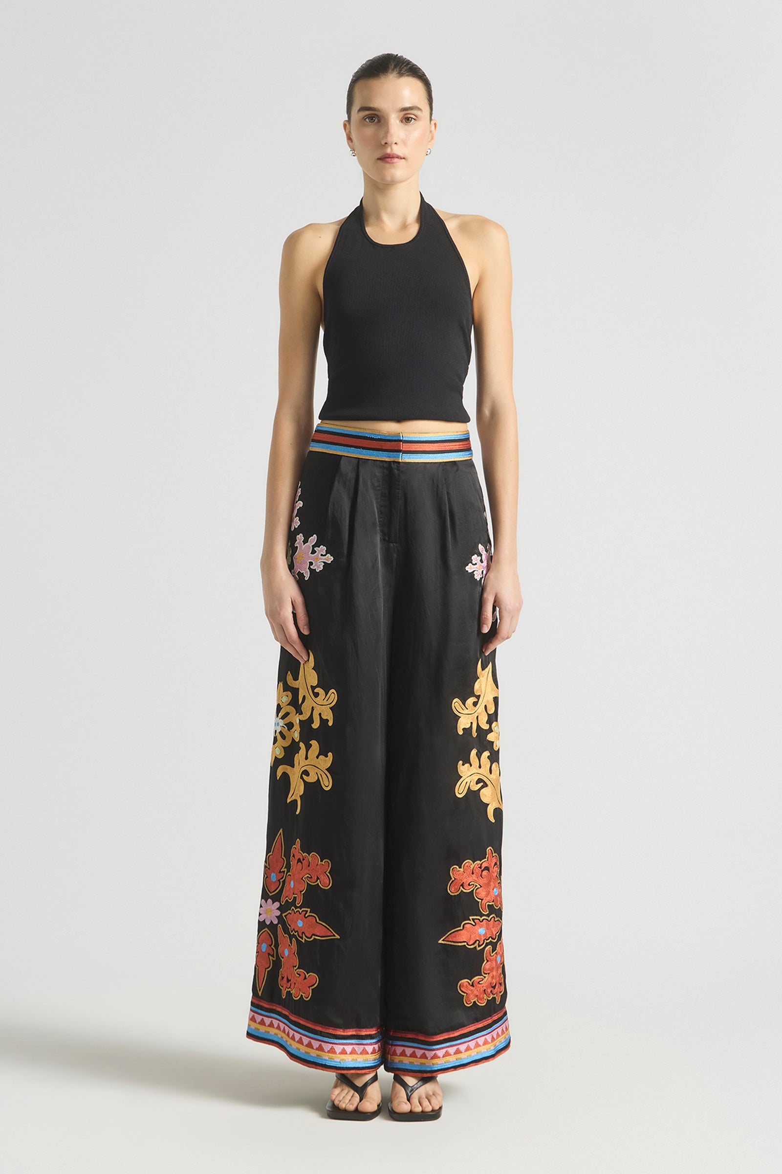 MOONLIT WIDE HEM PANT