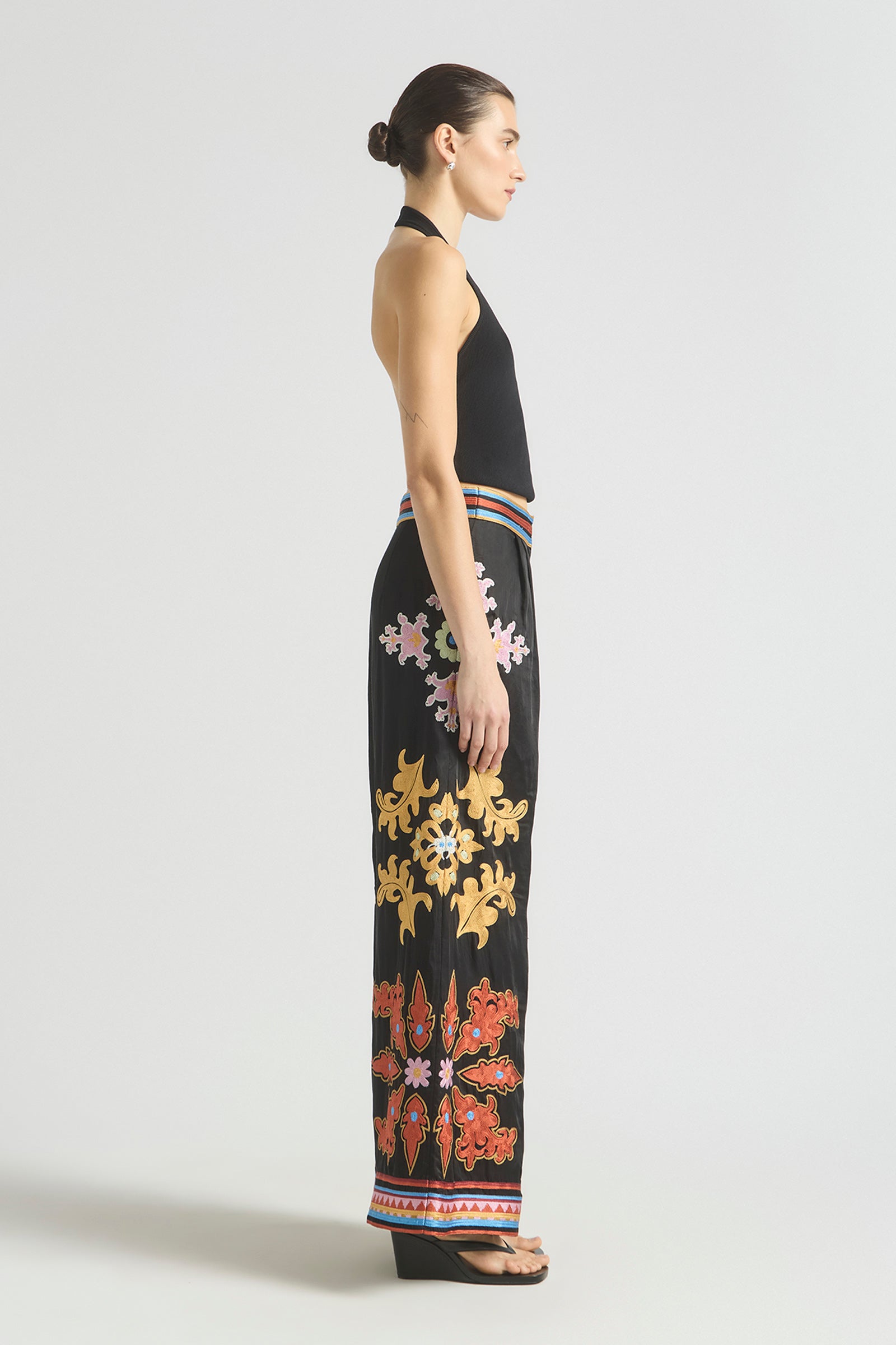 MOONLIT WIDE HEM PANT