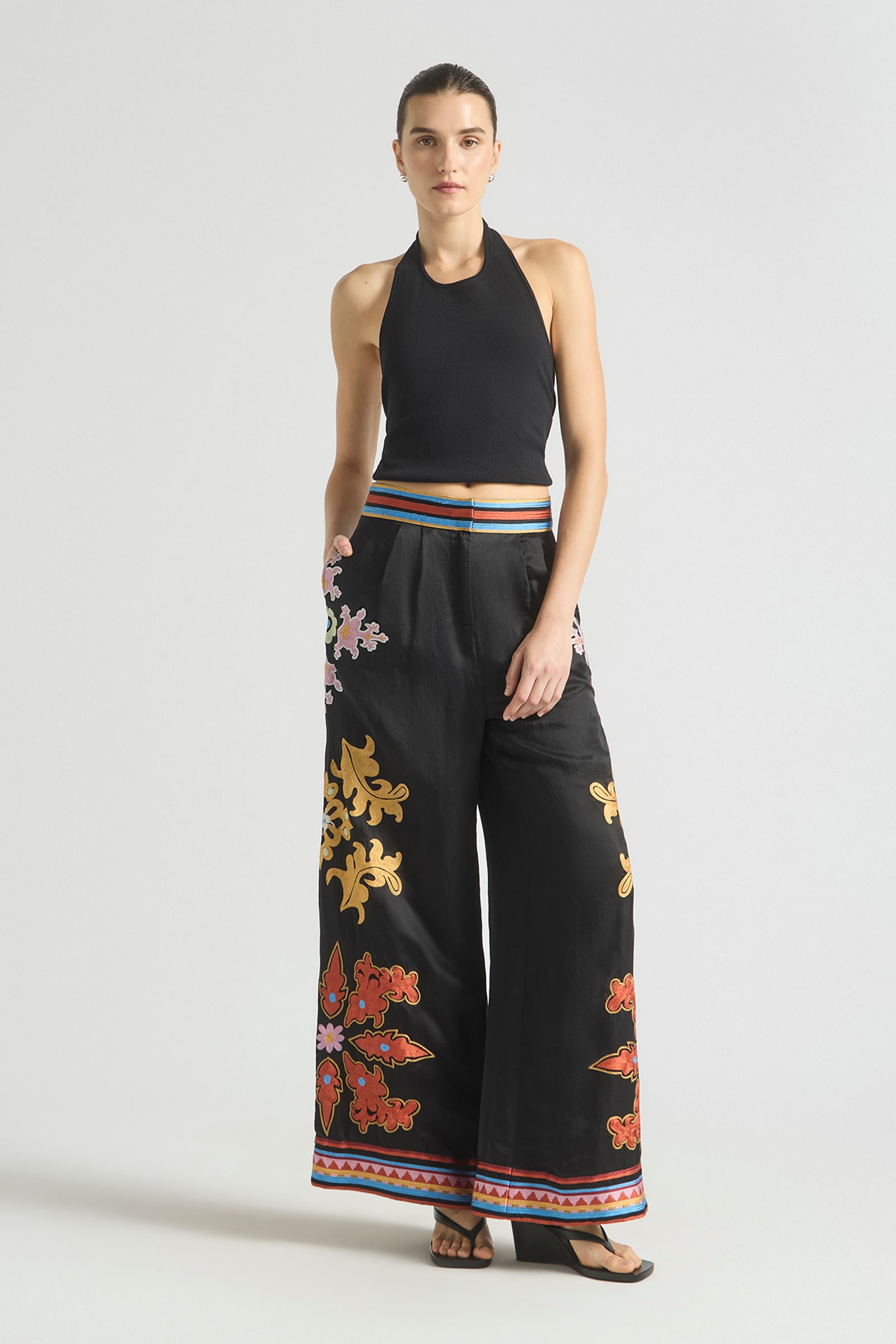 MOONLIT WIDE HEM PANT