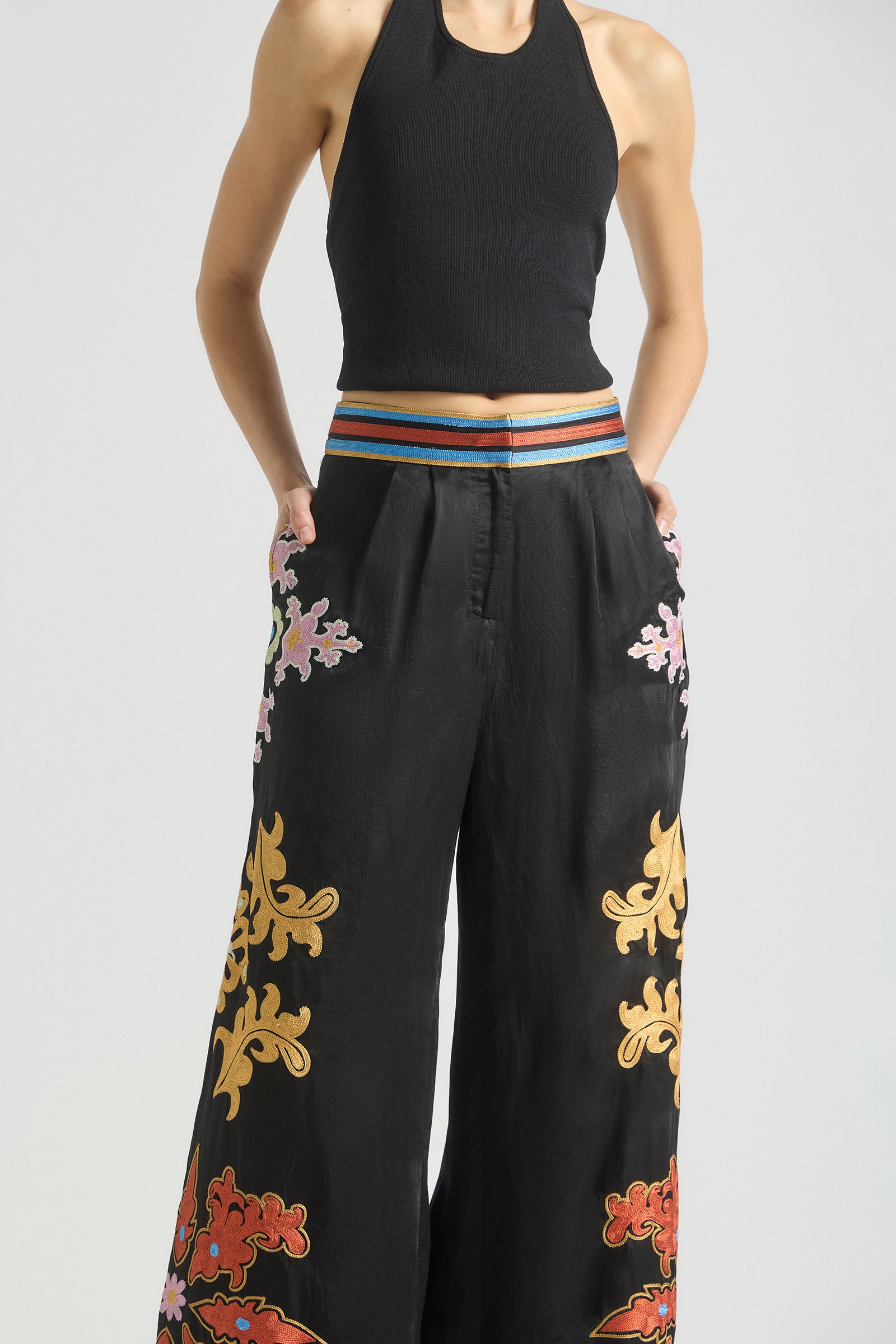 MOONLIT WIDE HEM PANT