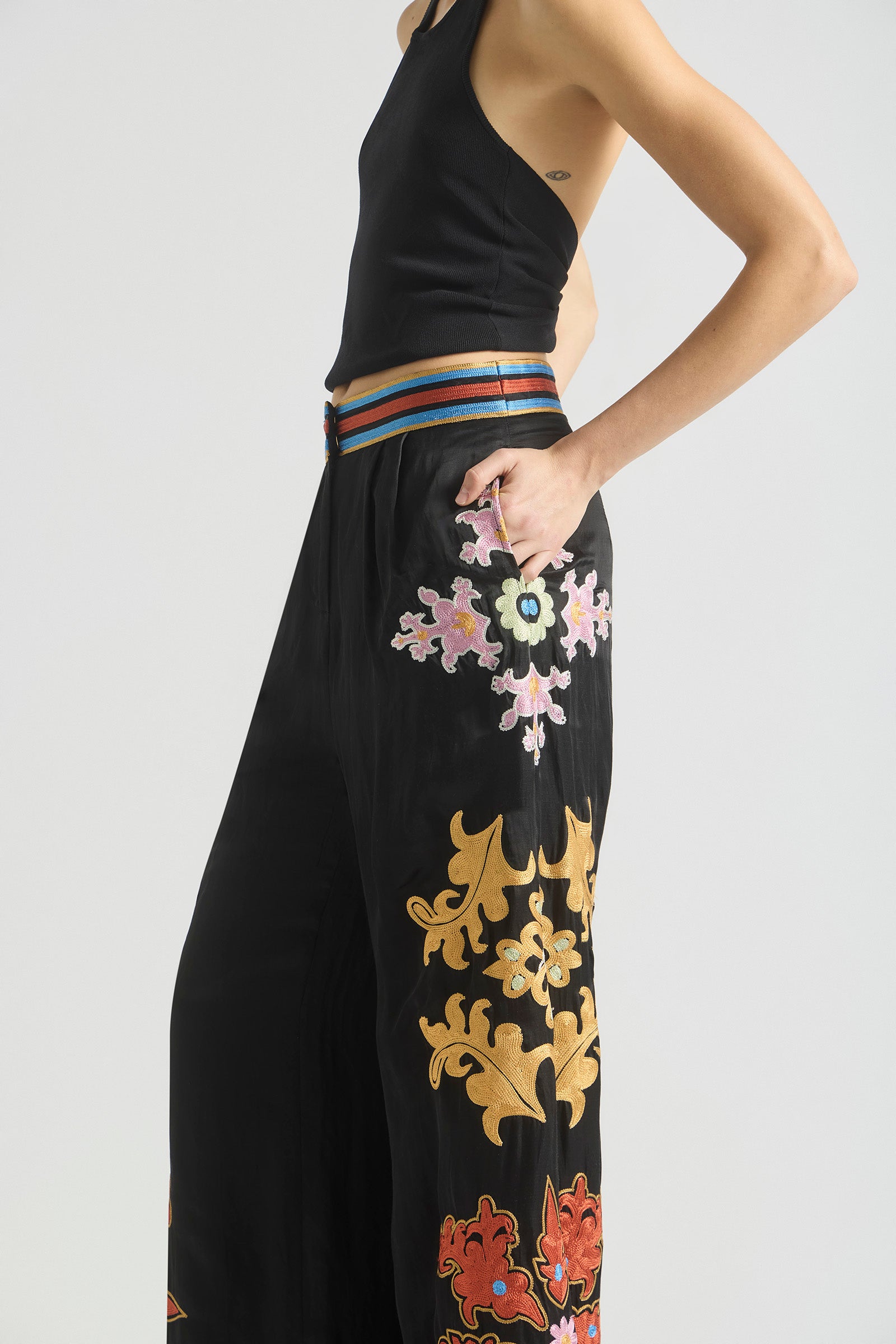 MOONLIT WIDE HEM PANT