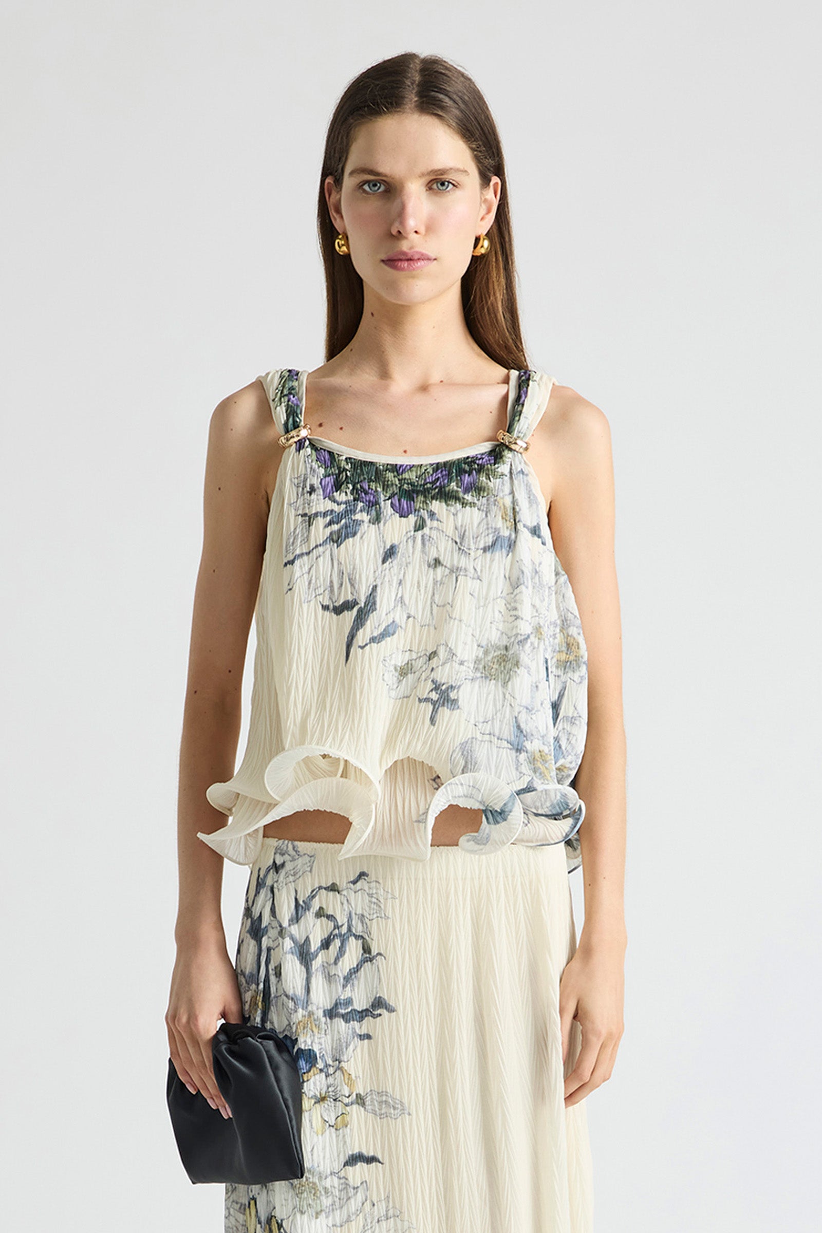 SOLUNA PLEATED FLUTE CAMI