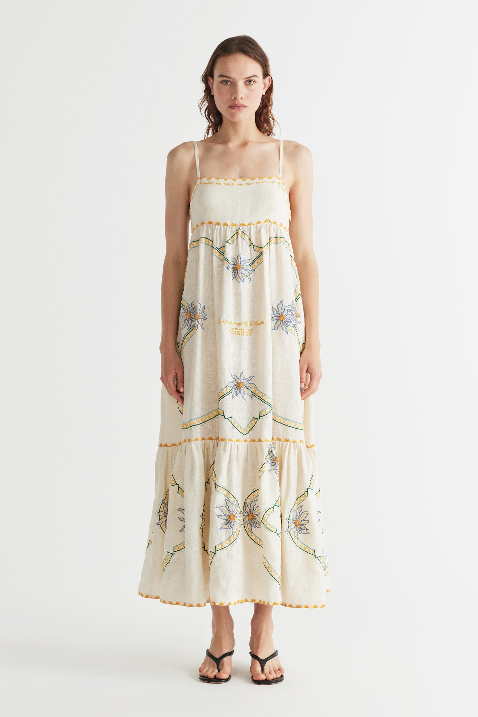 FLOWER SEEKER SNOW DROP SUN DRESS