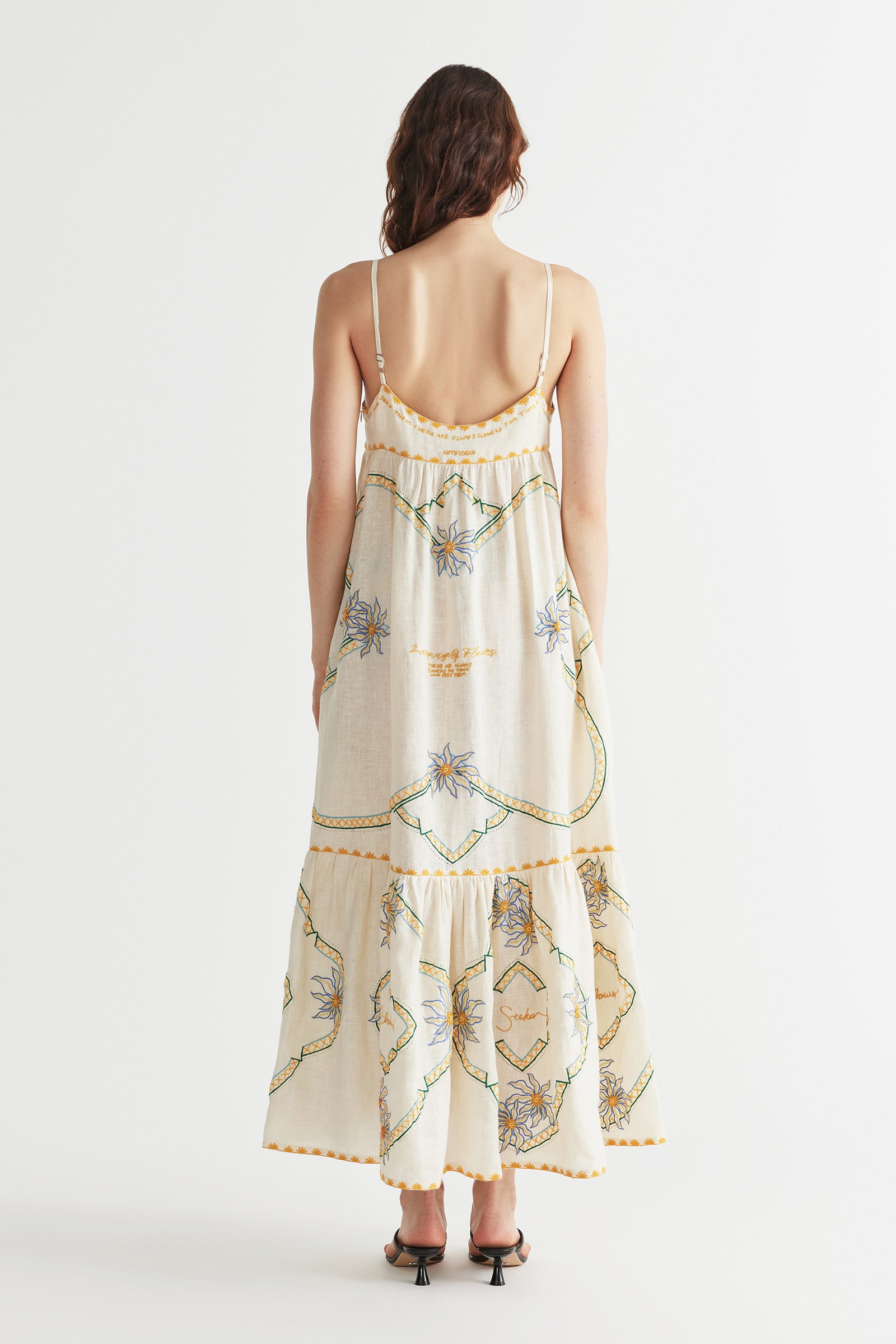 FLOWER SEEKER SNOW DROP SUN DRESS