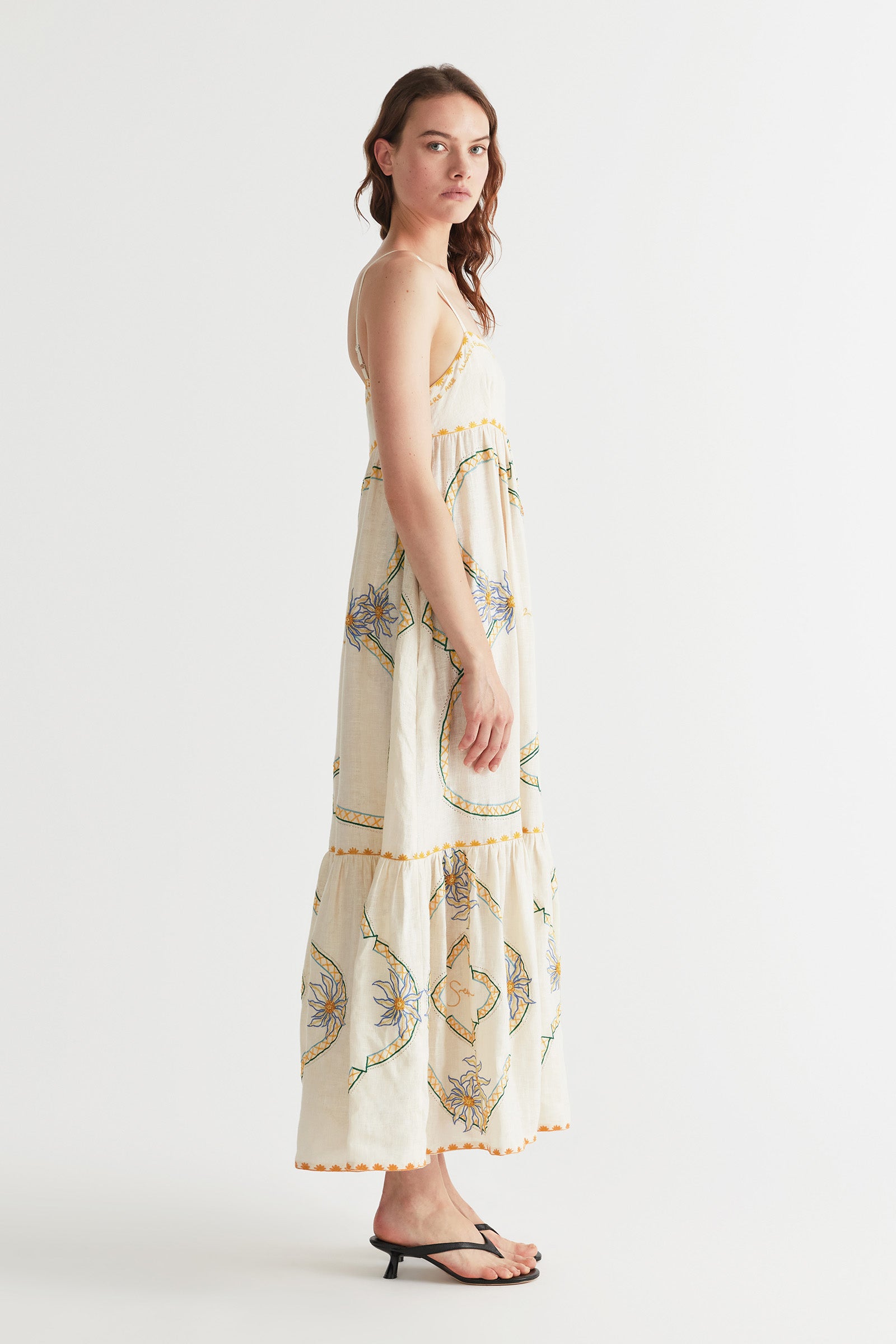 FLOWER SEEKER SNOW DROP SUN DRESS