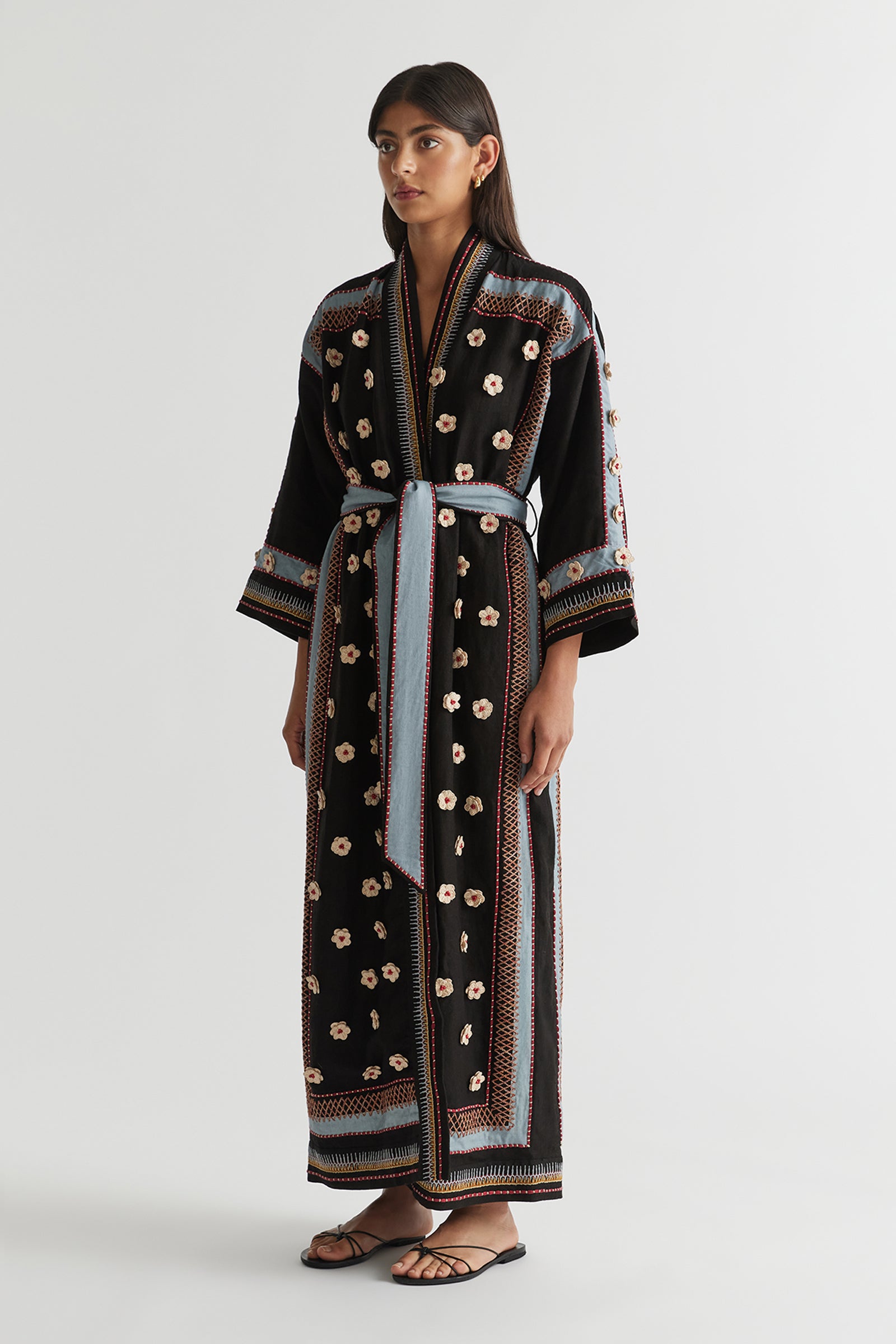 POPPY LONG ROBE DRESS