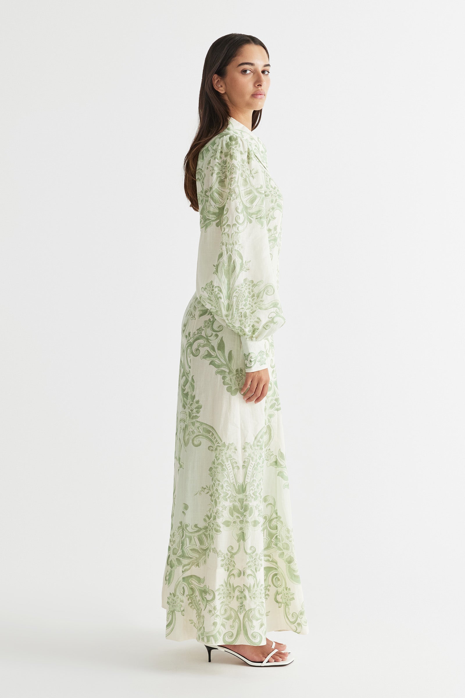 WILLOW GODET MAXI DRESS