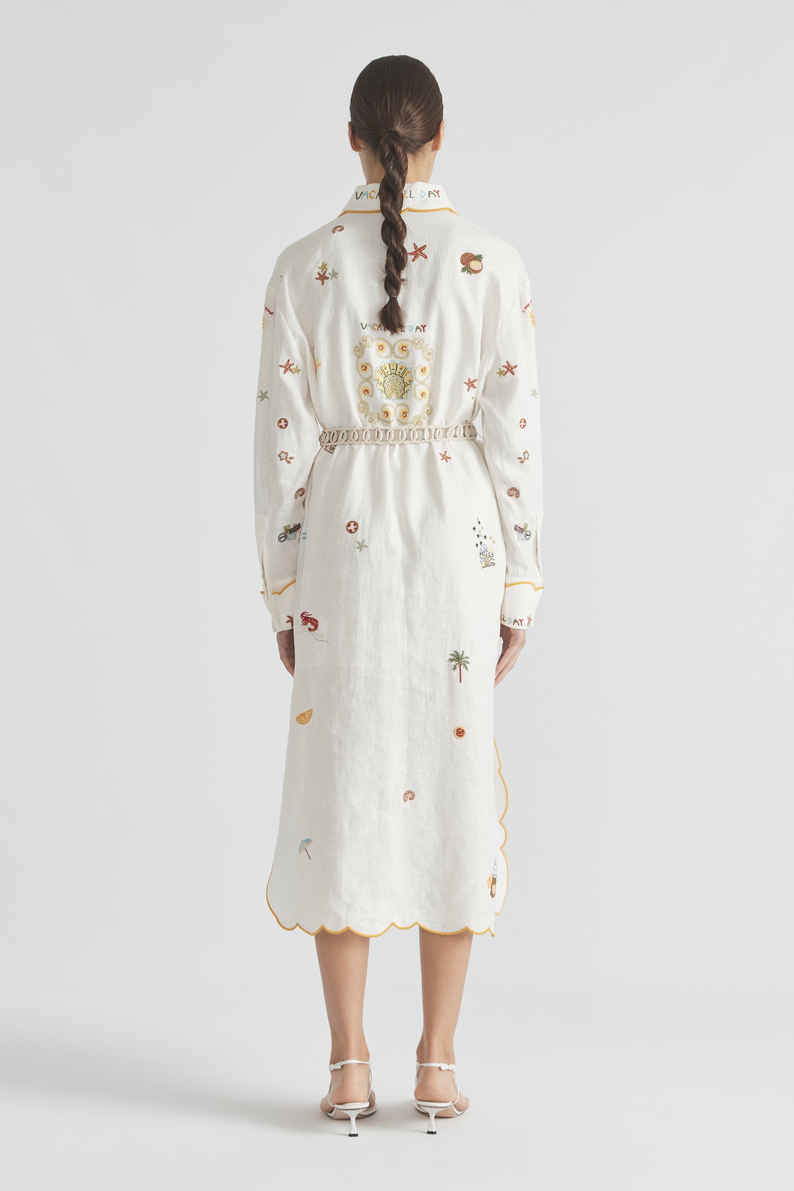 VACAY ALL DAY CUFF DETAIL SHIRT DRESS