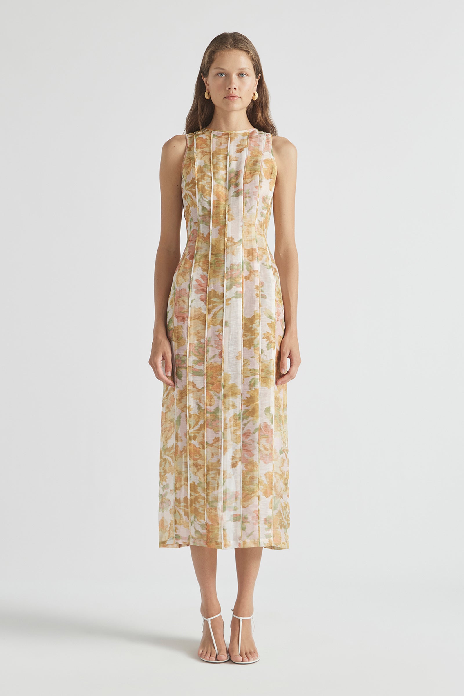 PEACH DREAM SLEEVELESS DRESS