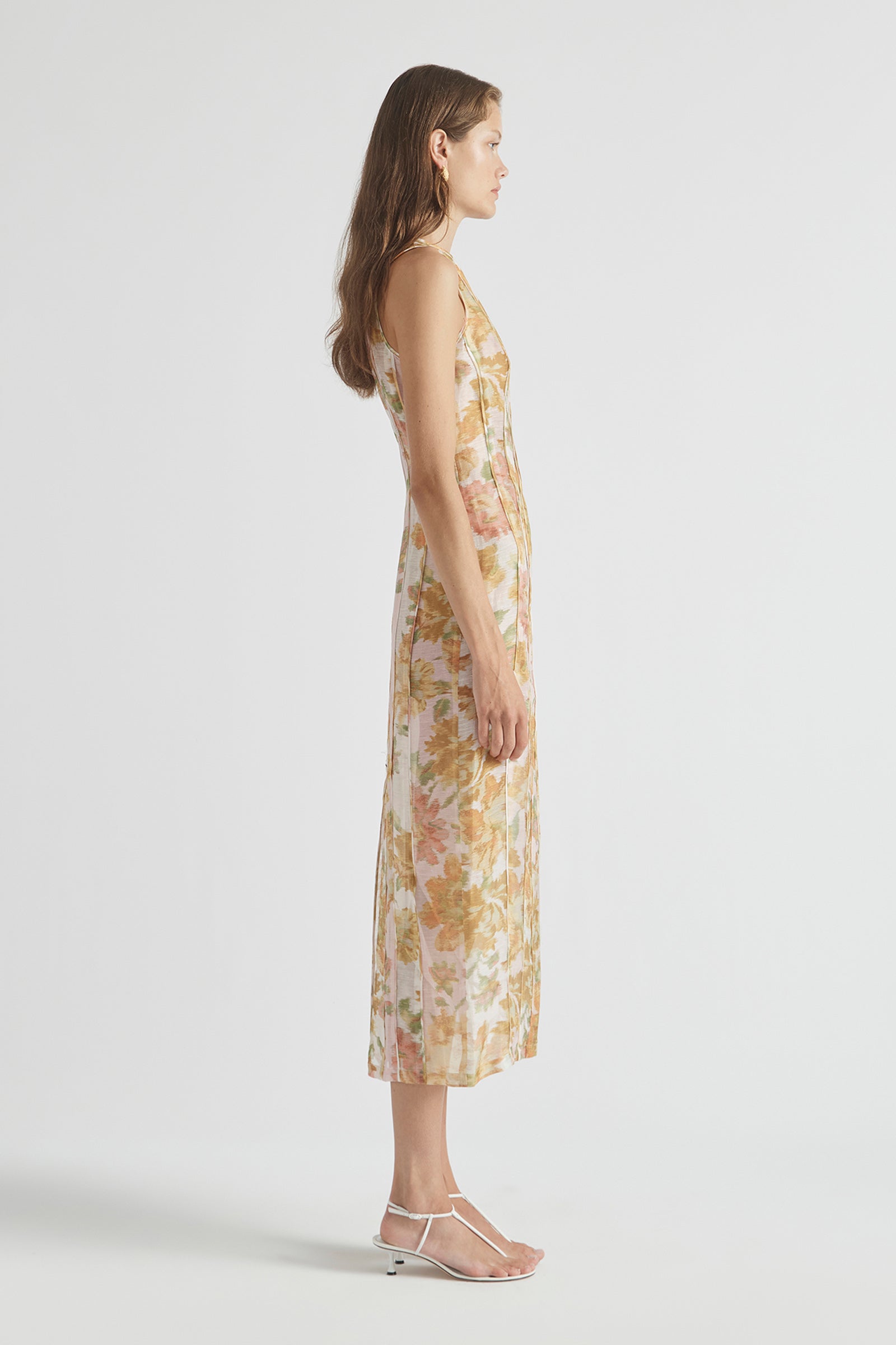 PEACH DREAM SLEEVELESS DRESS