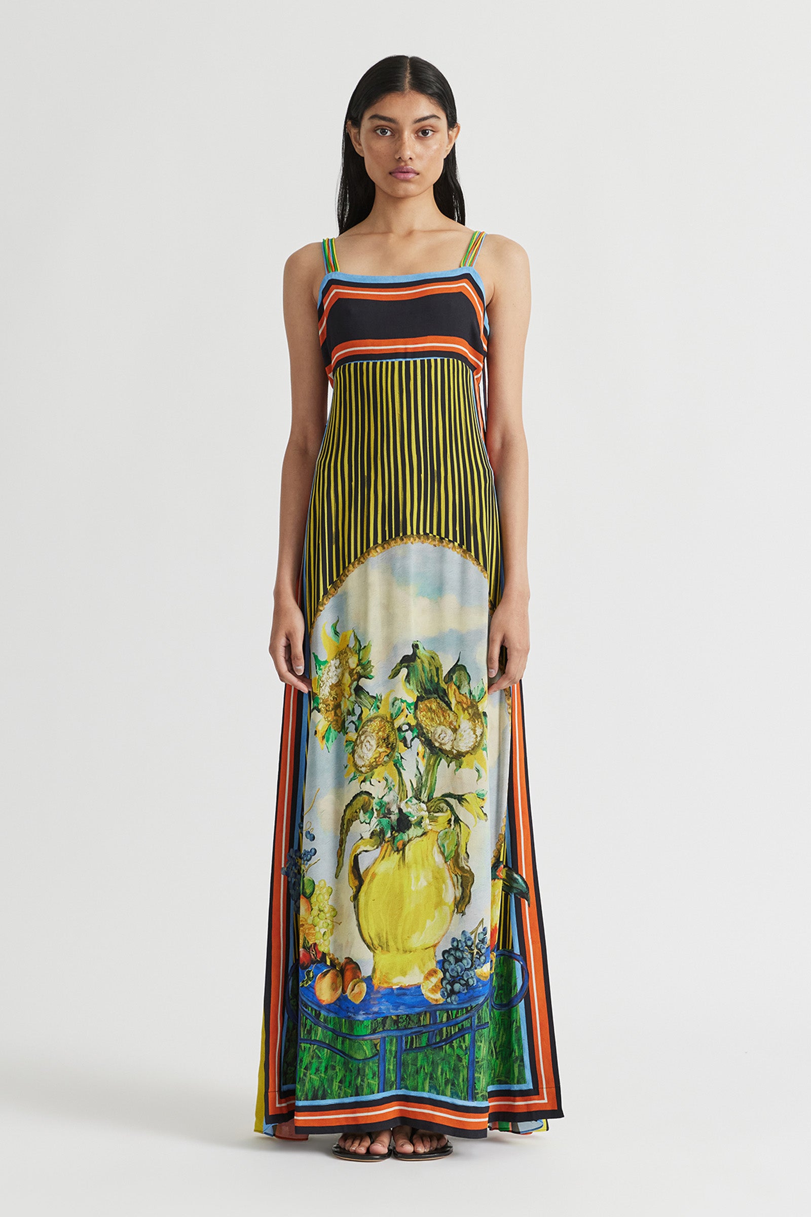 BRUNO SUNRAY PLEATED GOWN