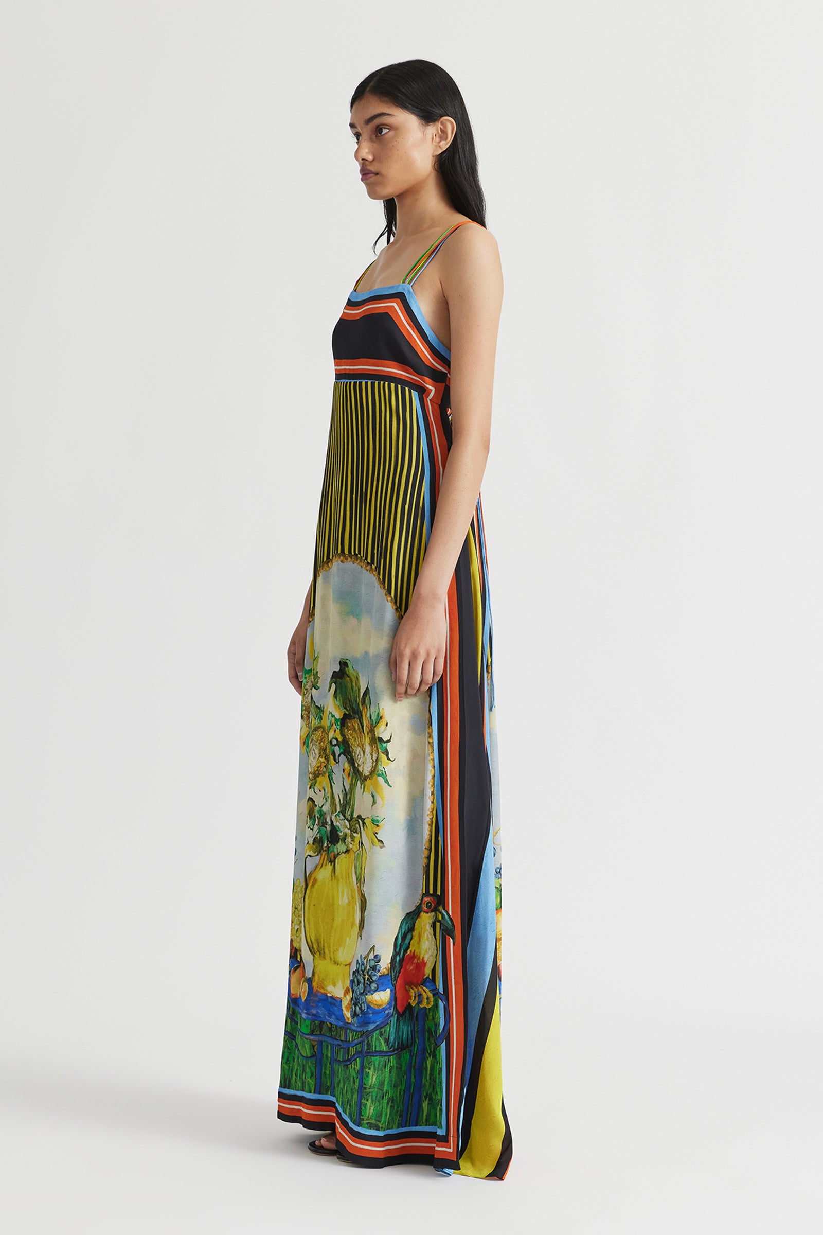 BRUNO SUNRAY PLEATED GOWN