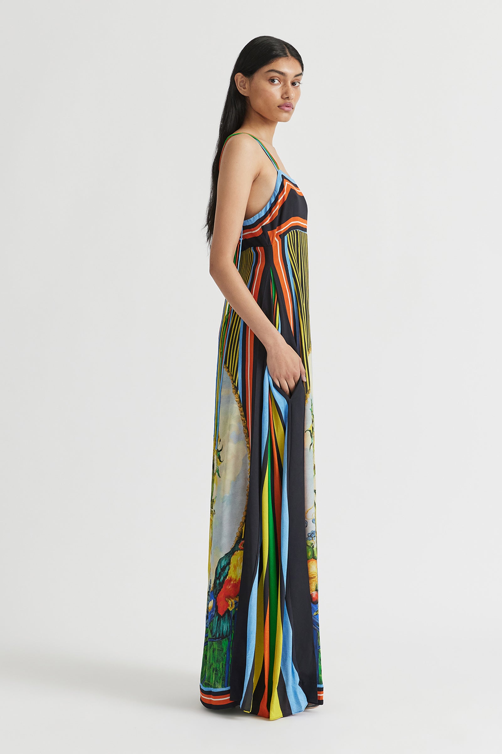 BRUNO SUNRAY PLEATED GOWN