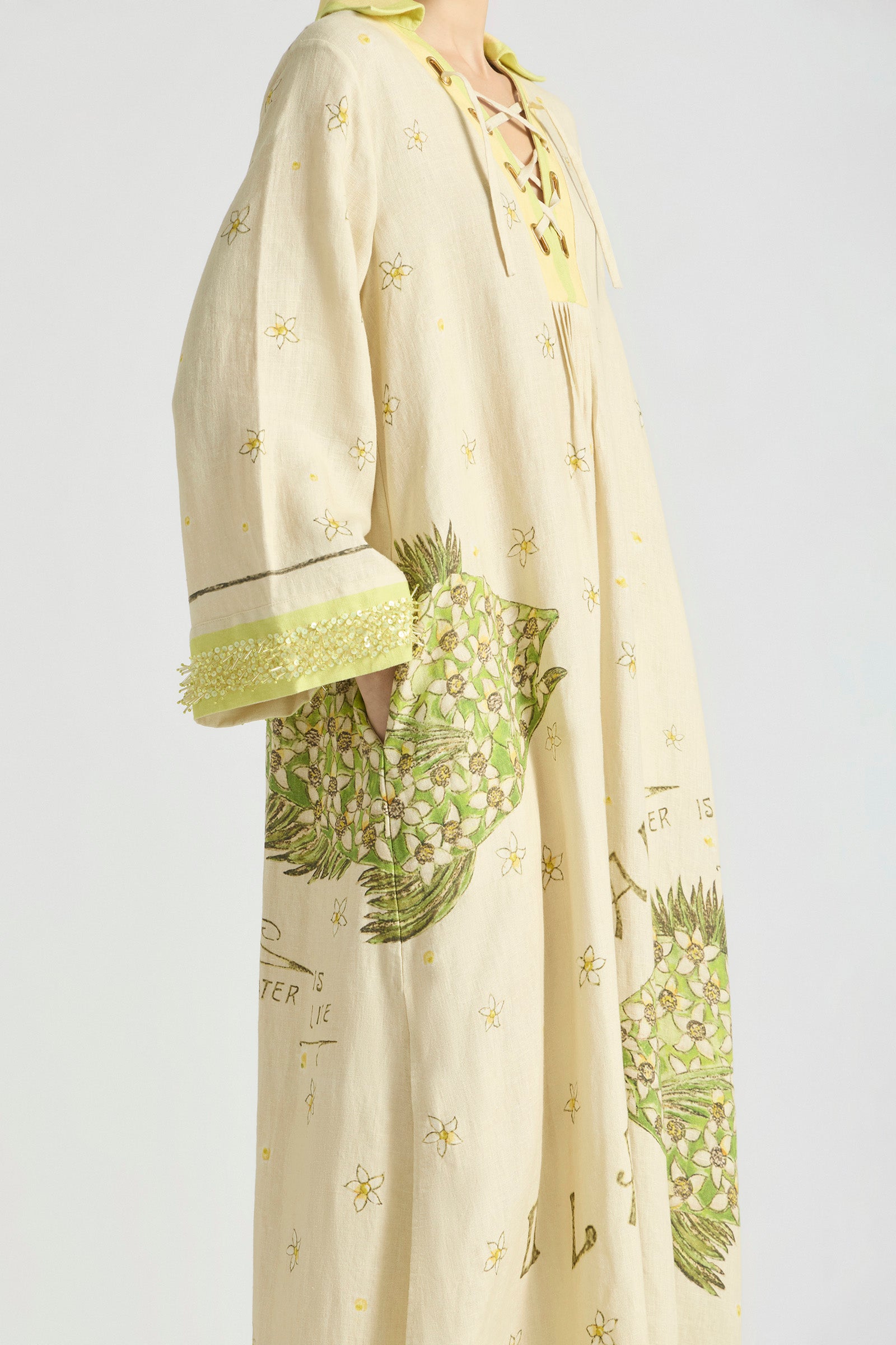 BRIGHTSIDE LACE UP KAFTAN