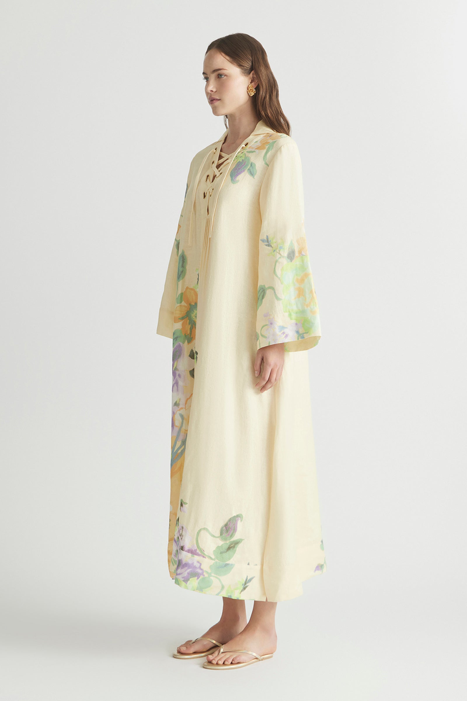 PALACE LACE UP KAFTAN