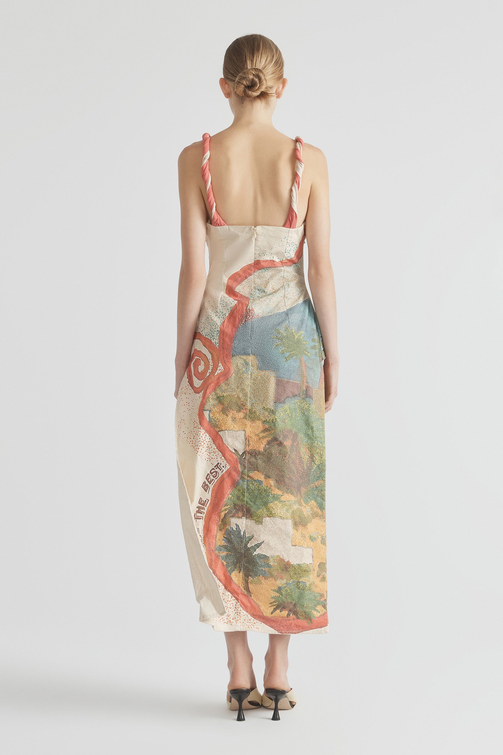 GREAT ESCAPE TWIST STRAP GOWN