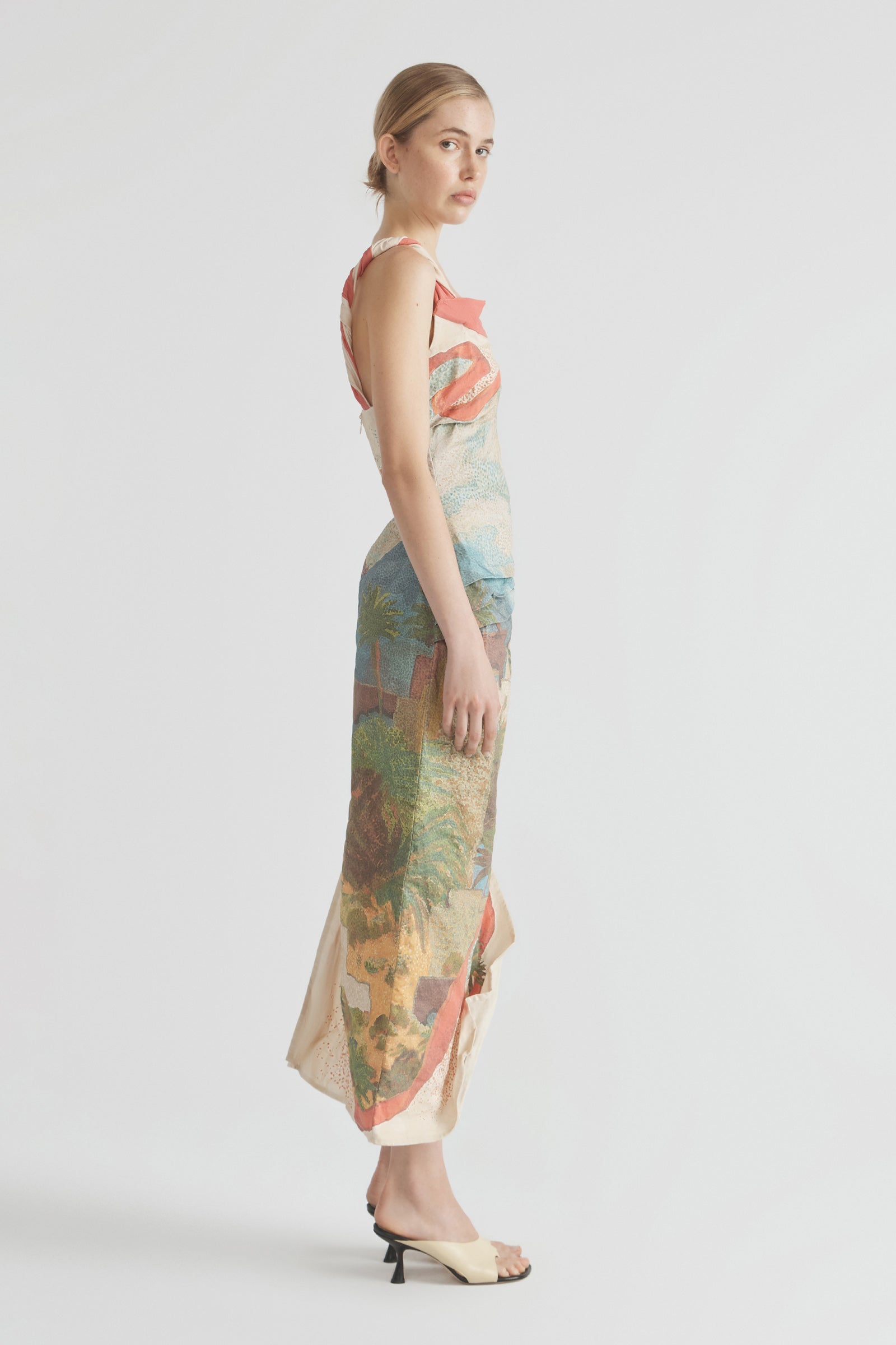 GREAT ESCAPE TWIST STRAP GOWN