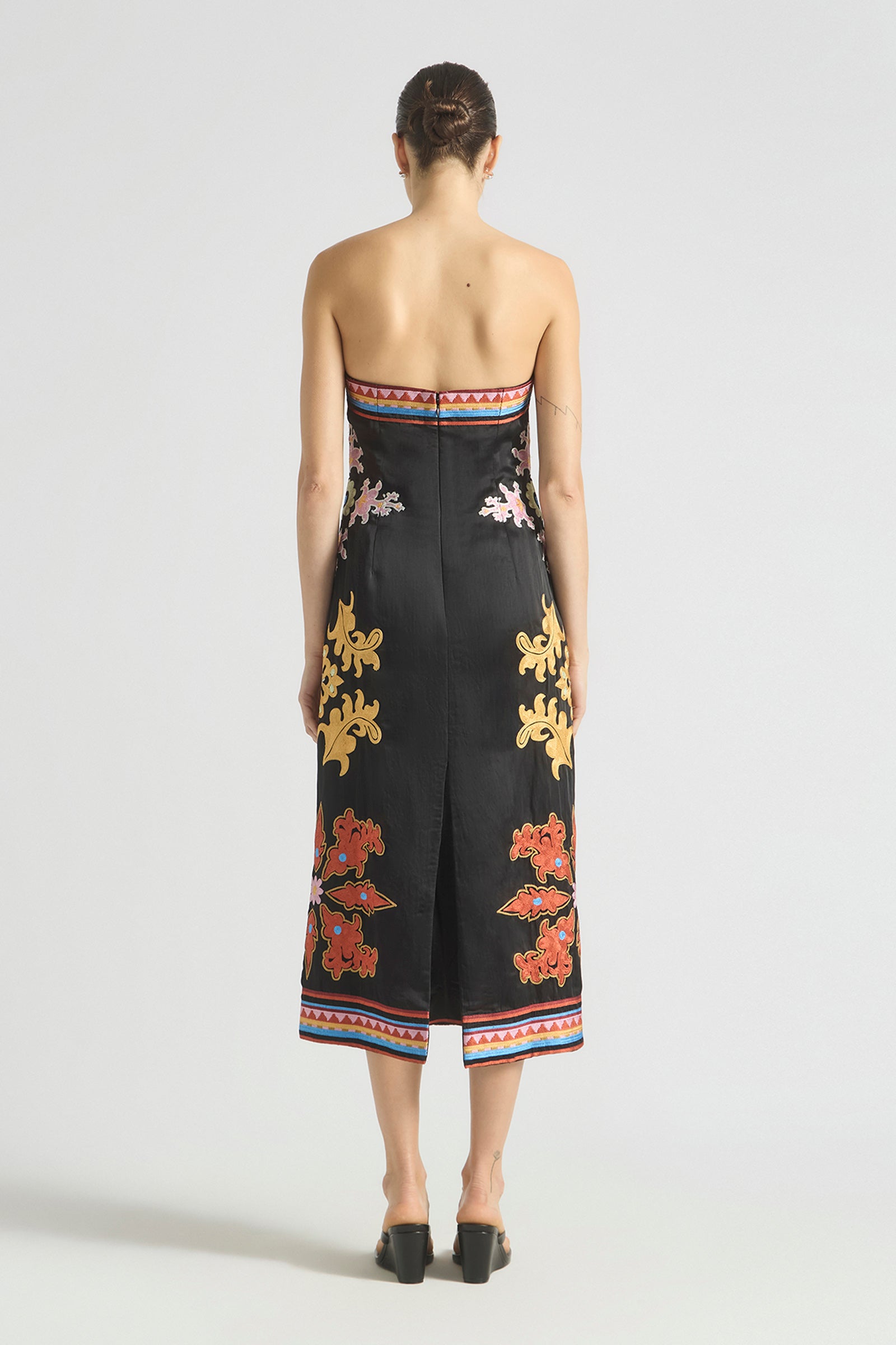 MOONLIT SCULPTURAL BODICE DRESS