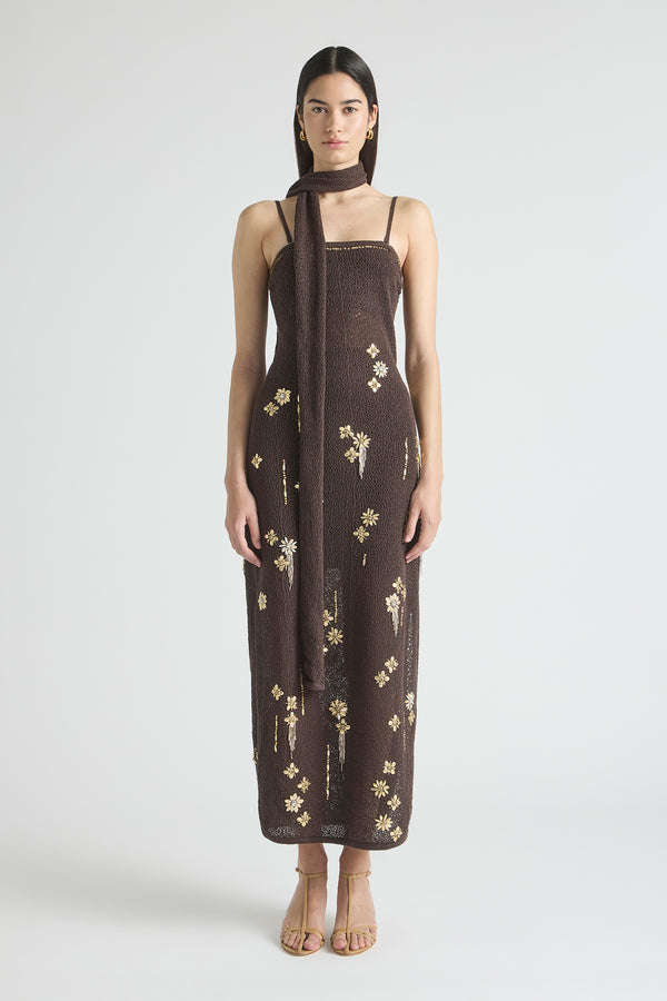 IN BLOOM STRAPLESS GOWN