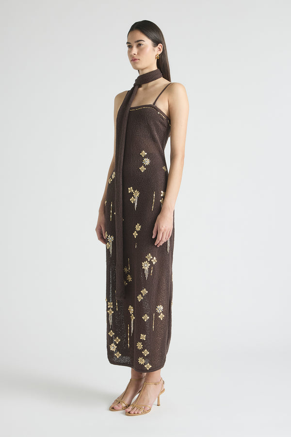 IN BLOOM STRAPLESS GOWN