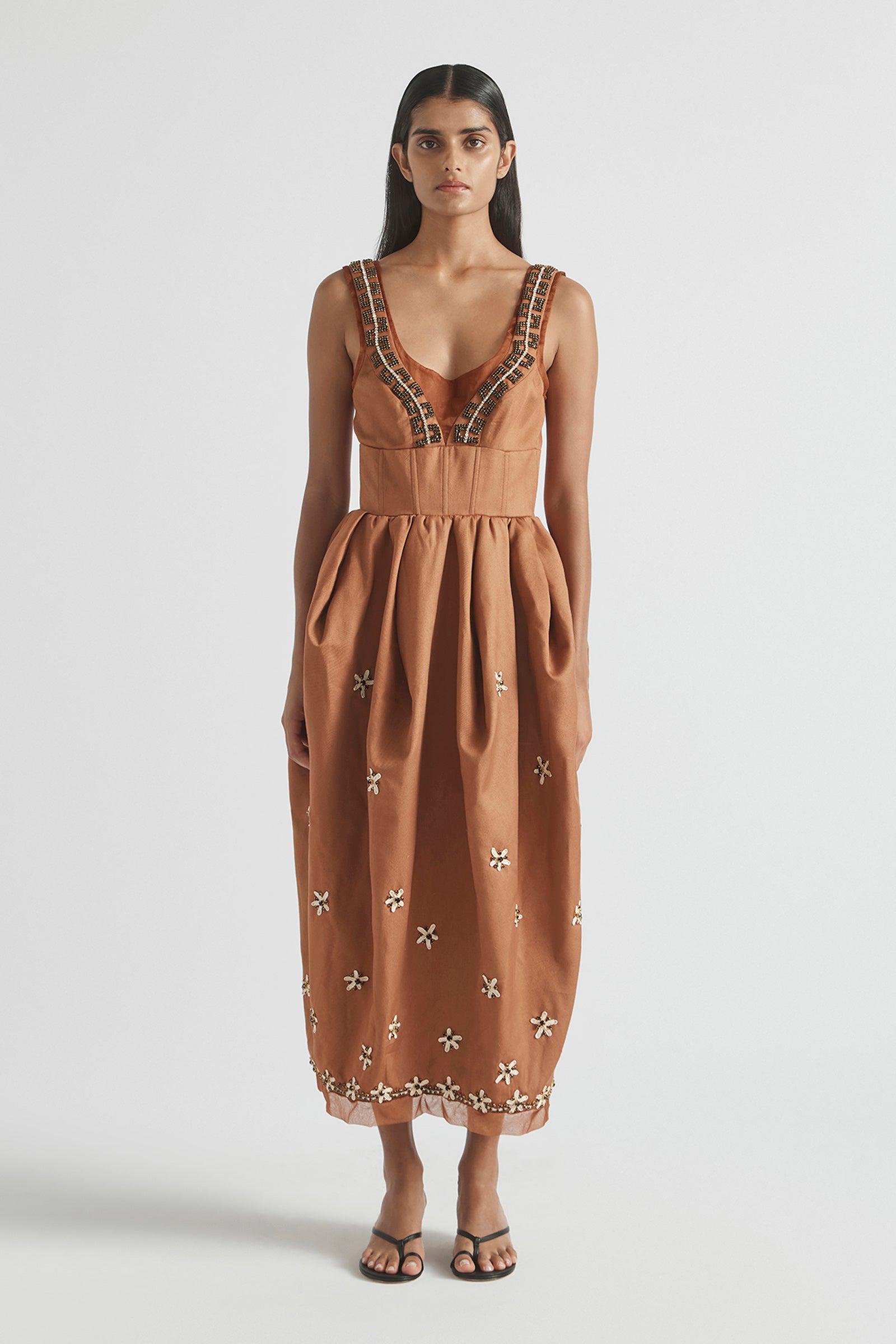 STARLIGHT TULIP MIDI DRESS