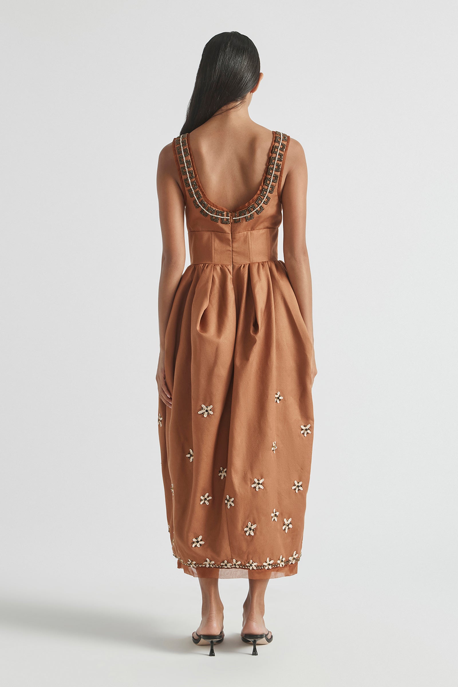 STARLIGHT TULIP MIDI DRESS