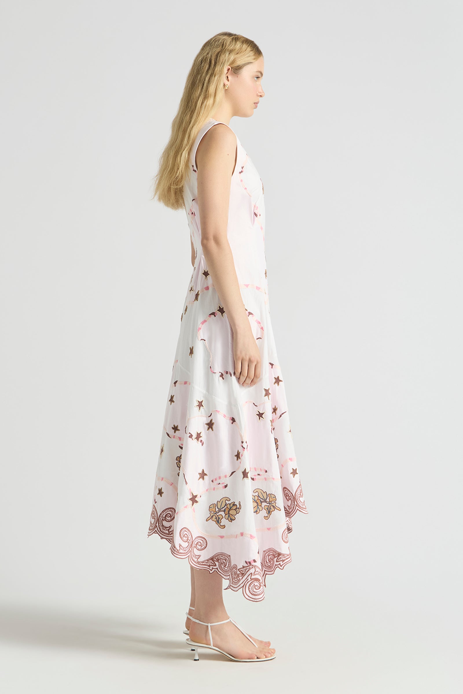 TAKE IT EASY ASYMMETRICAL FLARE DRESS