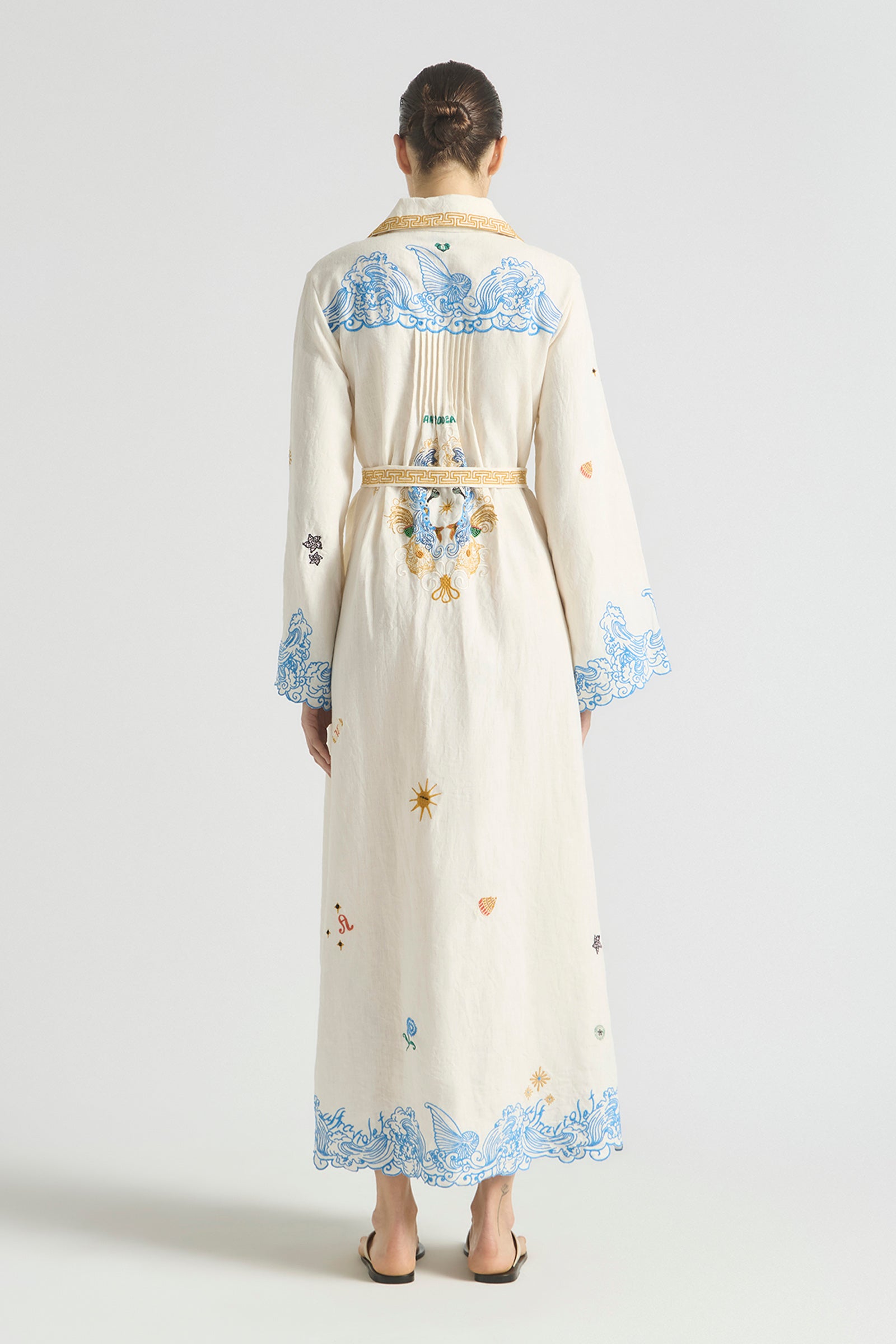 PIPELINE SCALLOP HEM KAFTAN