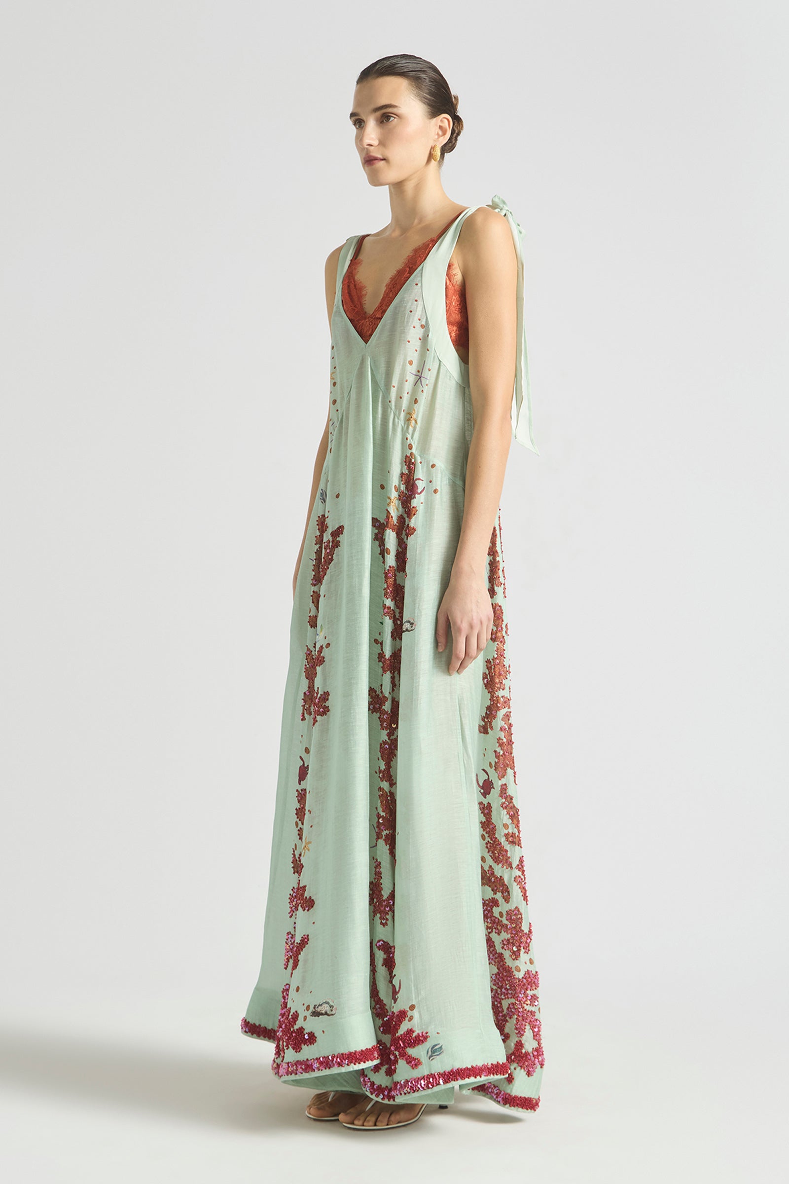 OCEANS APART DEEP-V GOWN