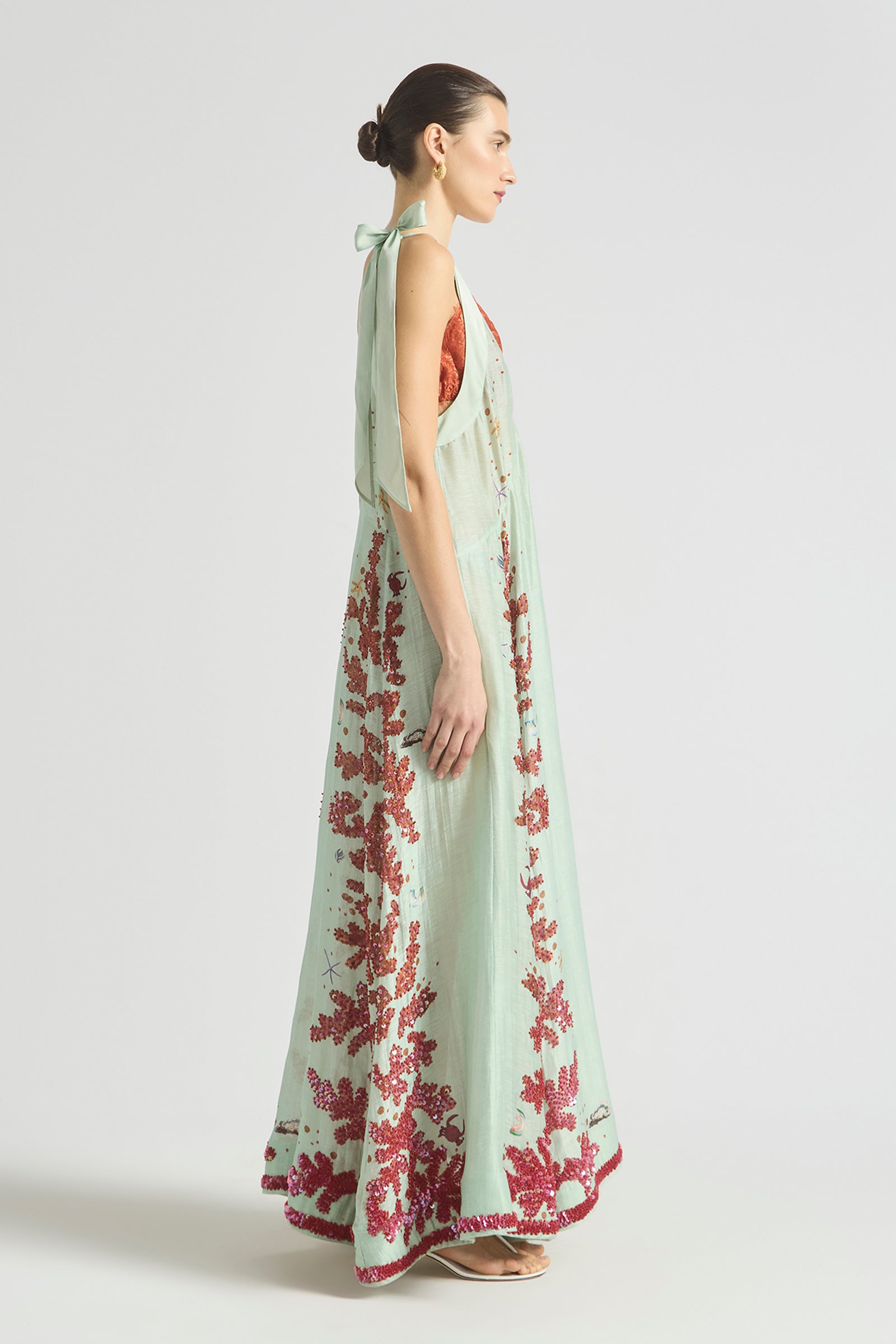 OCEANS APART DEEP-V GOWN