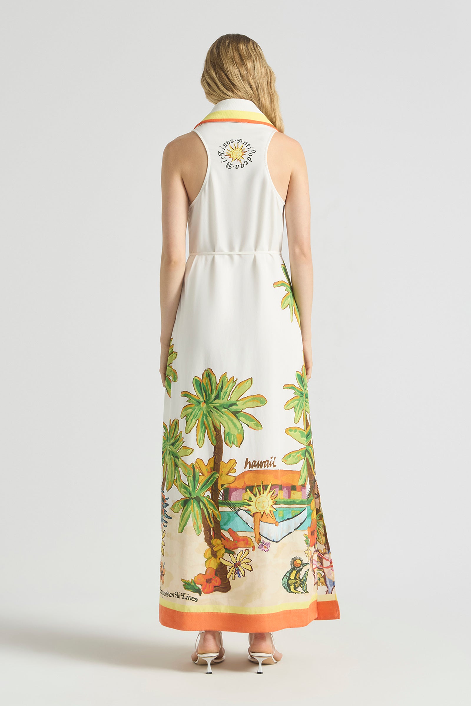 OOHLALA COLLARED HALTER DRESS