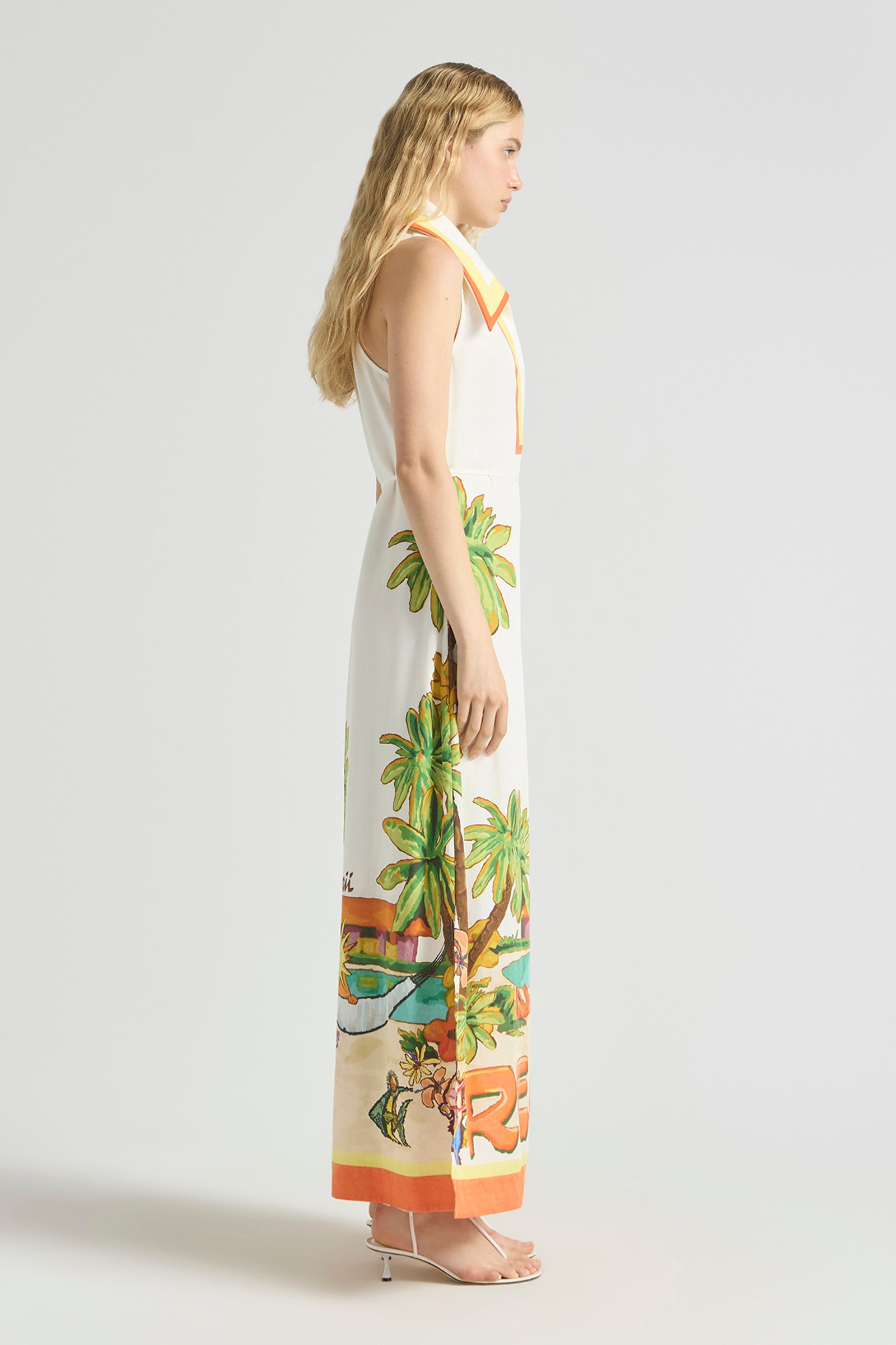 OOHLALA COLLARED HALTER DRESS