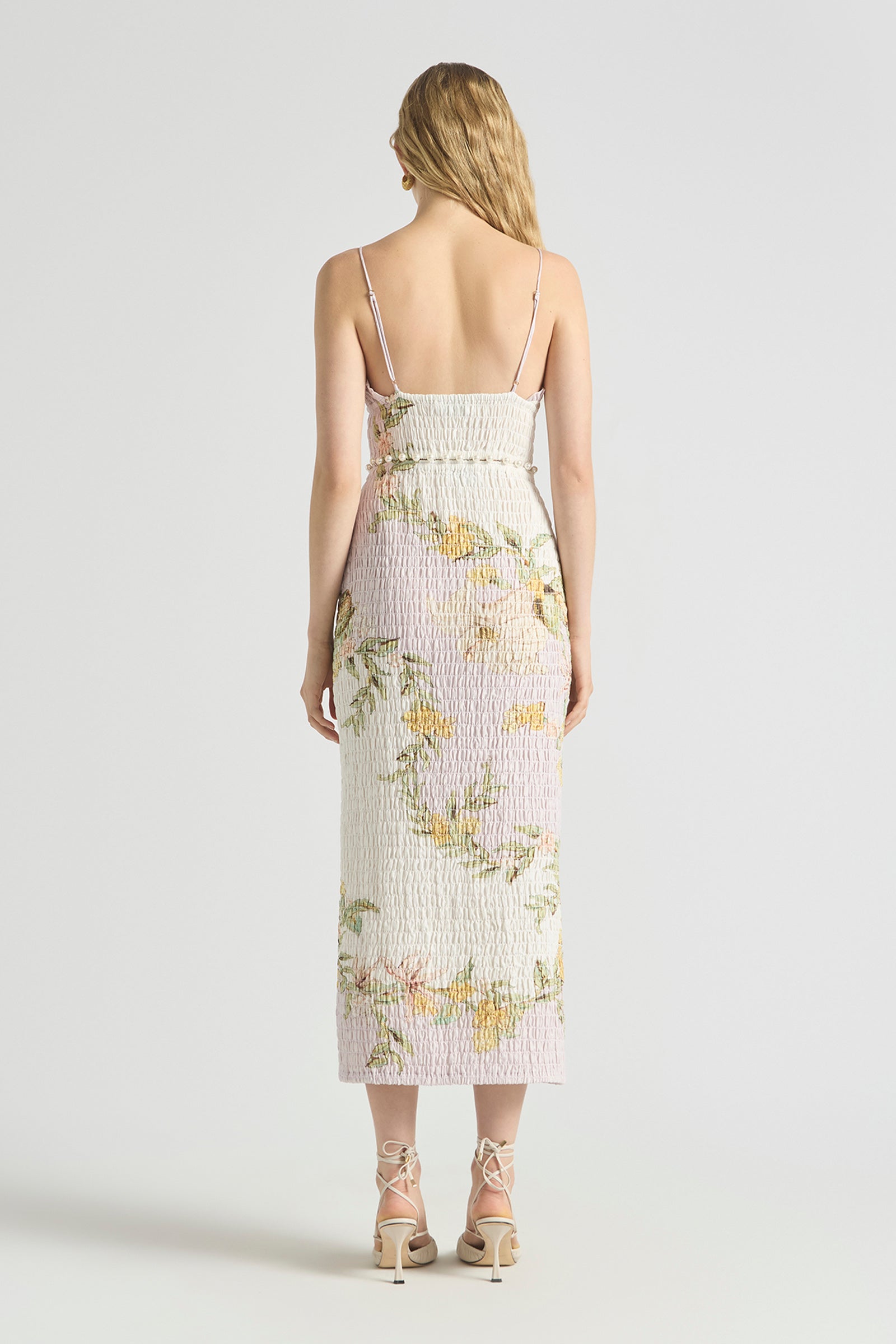 SWEET THING SHIRRED TRIANGLE BODICE DRESS