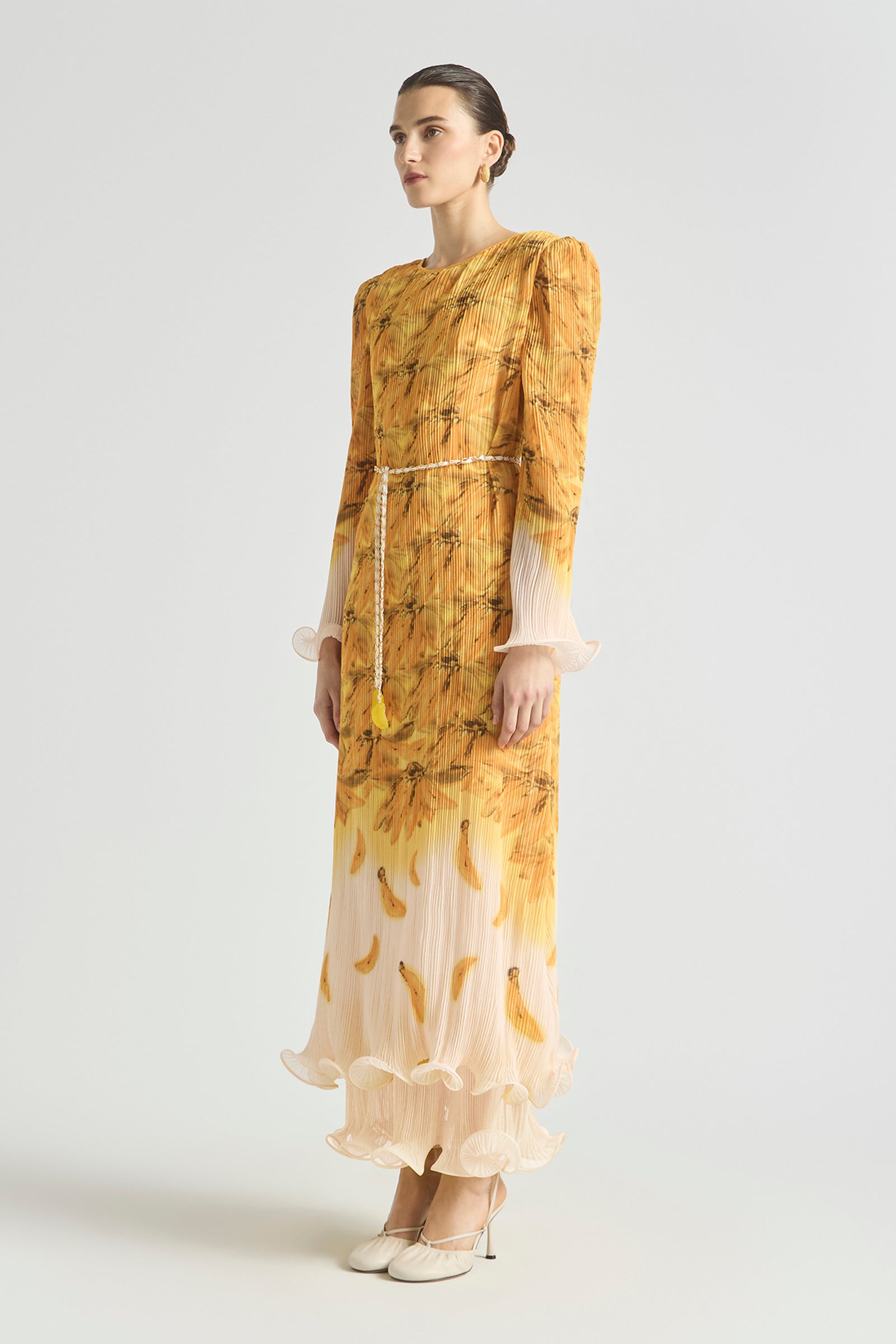 BATHERS FLUTED PLEAT MAXI DRESS