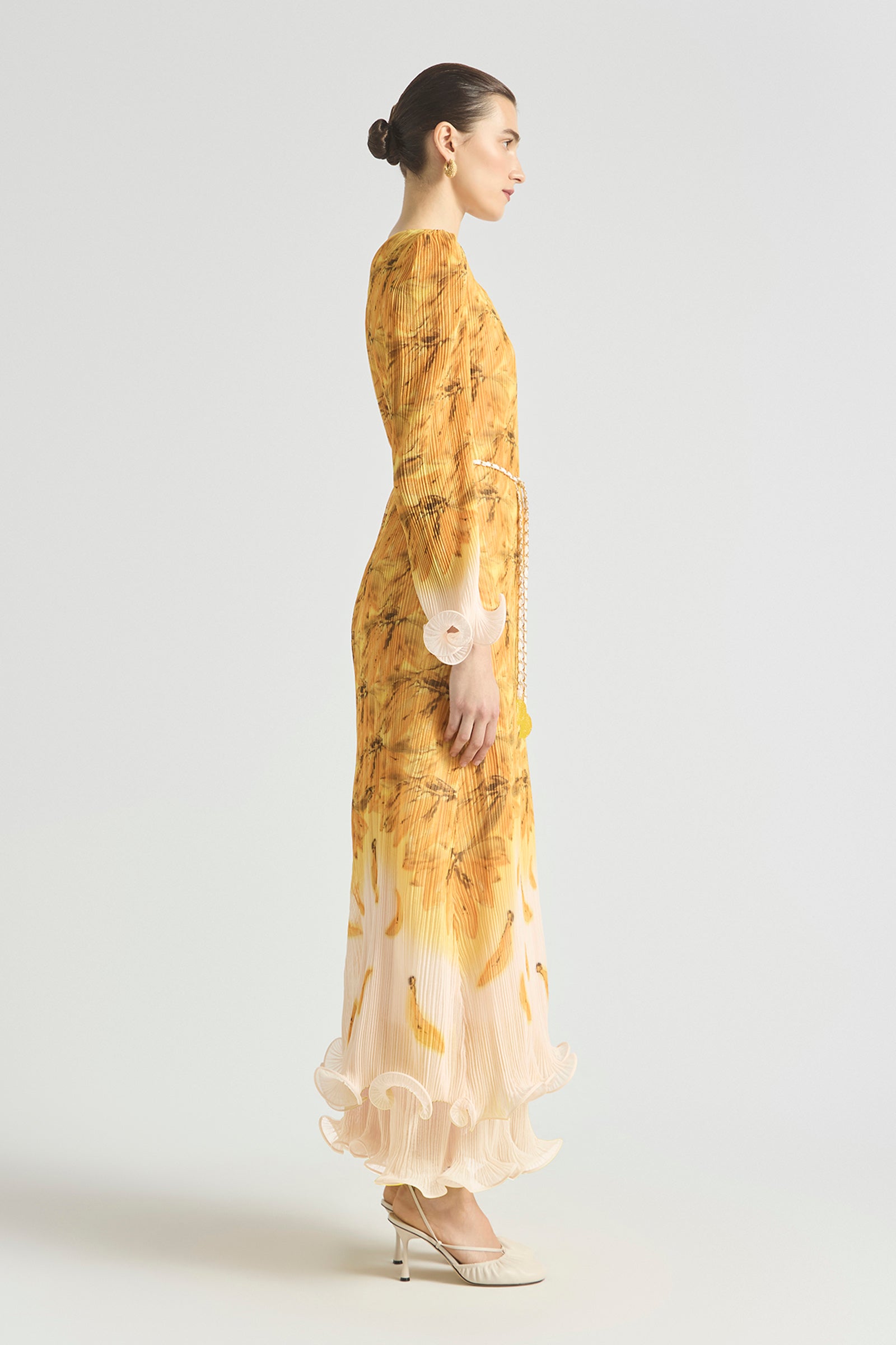 BATHERS FLUTED PLEAT MAXI DRESS