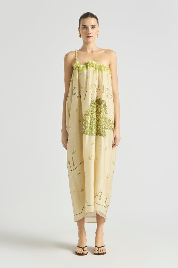 BRIGHTSIDE ONE SHOULDER COCOON DRESS