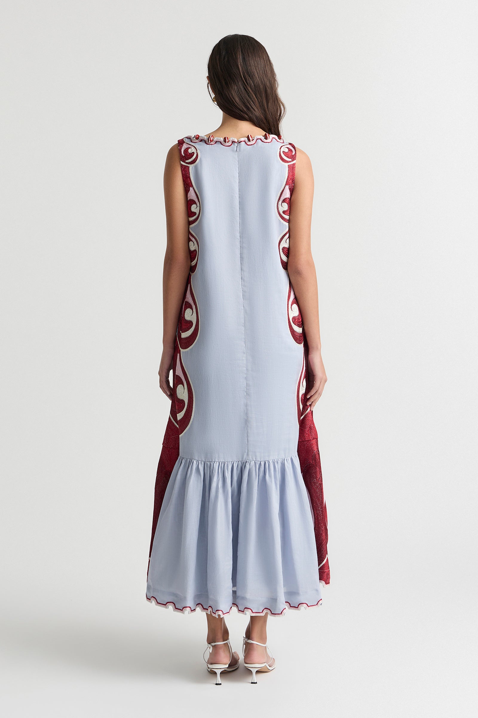 TWIN RIVERS BOAT NECK MAXI DRESS