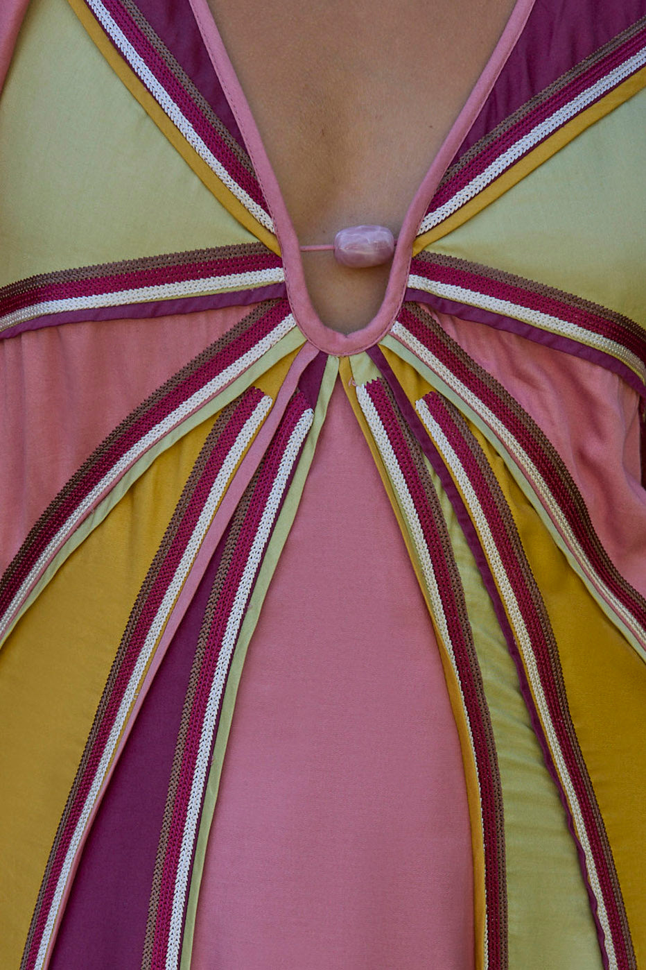 TWIN RIVERS CURVE PANEL MAXI DRESS