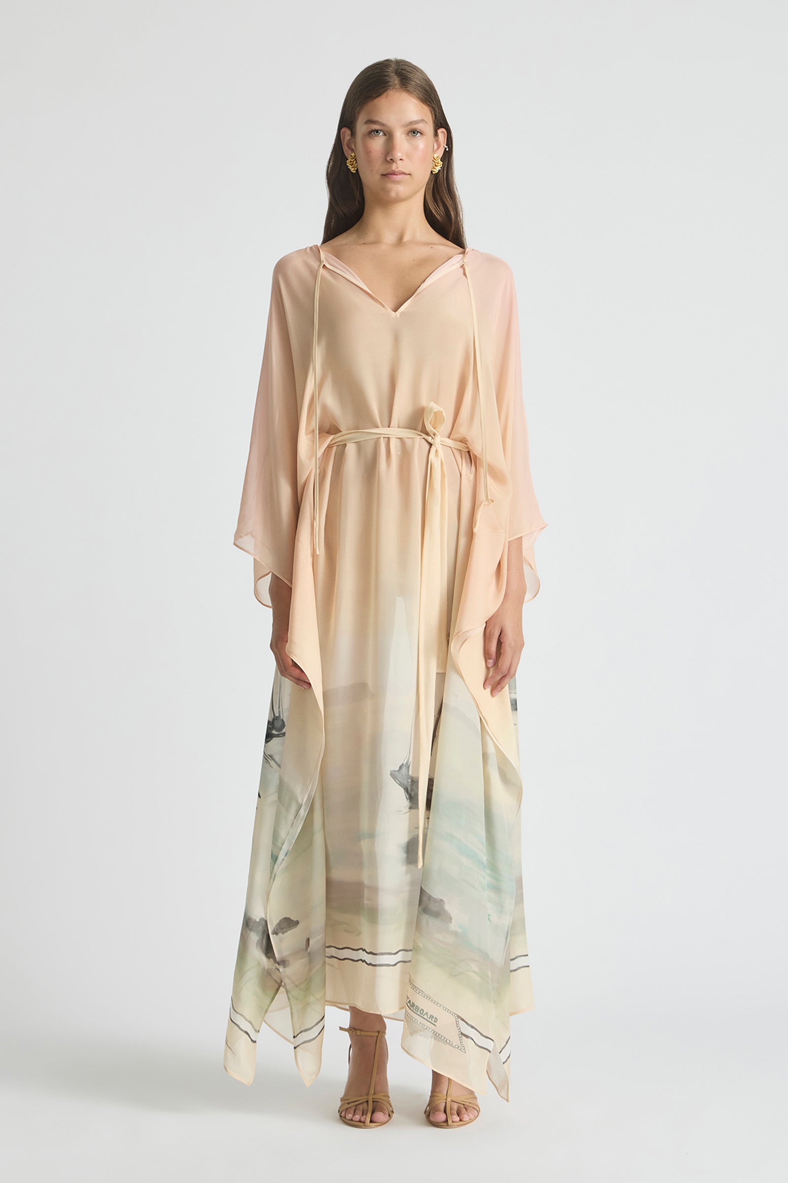 DEEP WATER REVERSIBLE KAFTAN GOWN