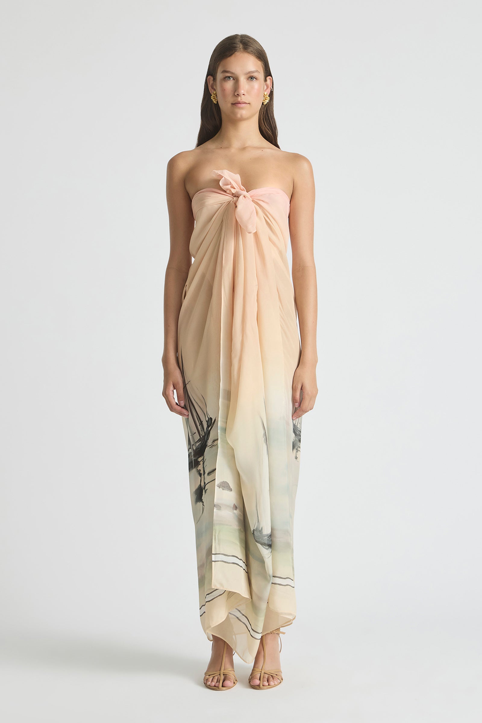 DEEP WATER REVERSIBLE KAFTAN GOWN