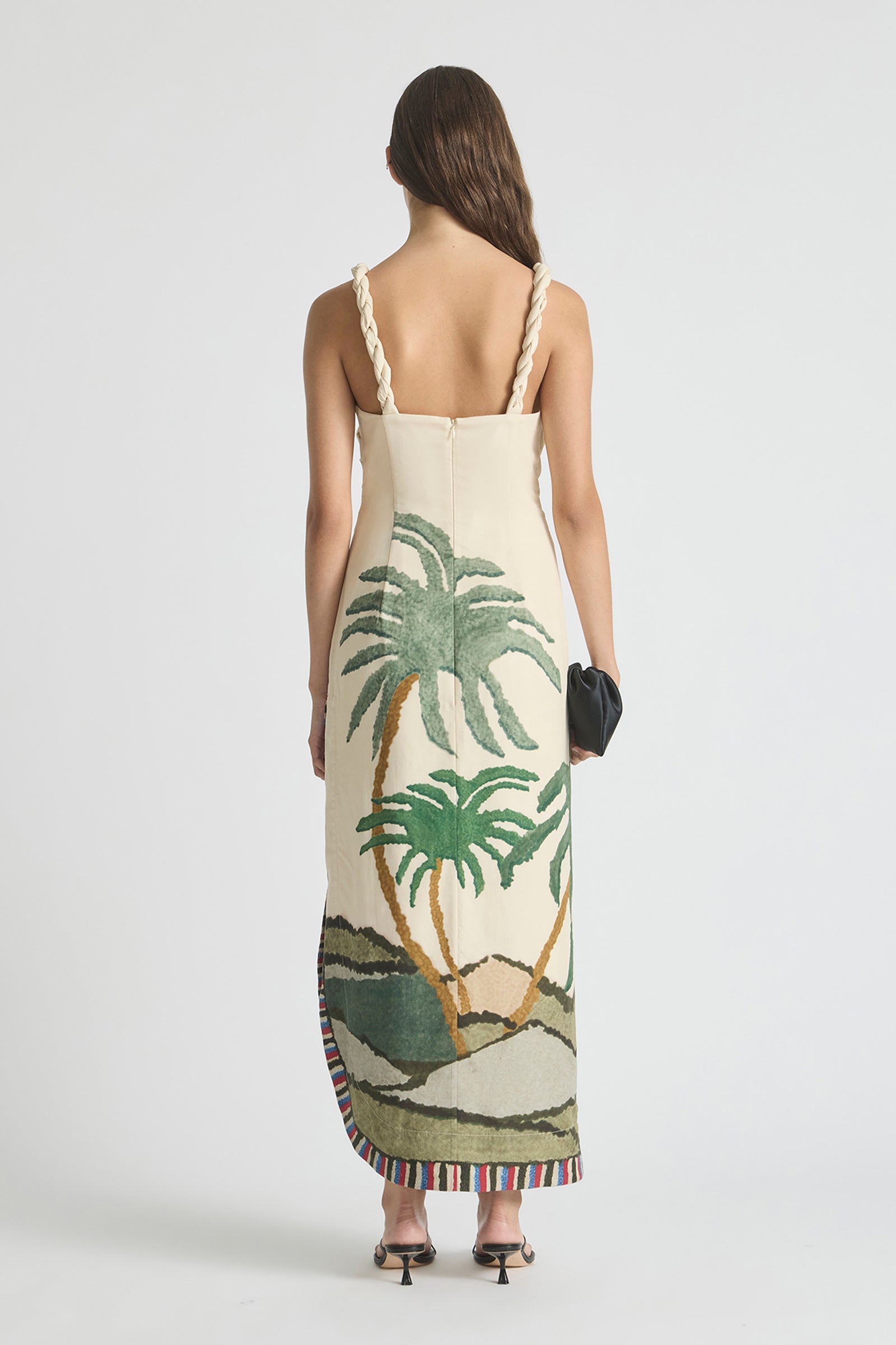 TIDE BOUND TWISTED STRAP DRESS