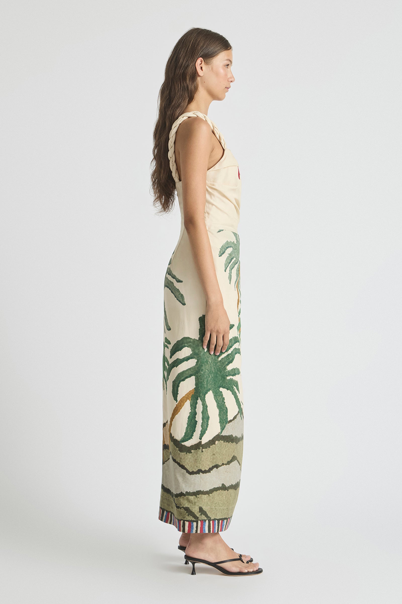 TIDE BOUND TWISTED STRAP DRESS