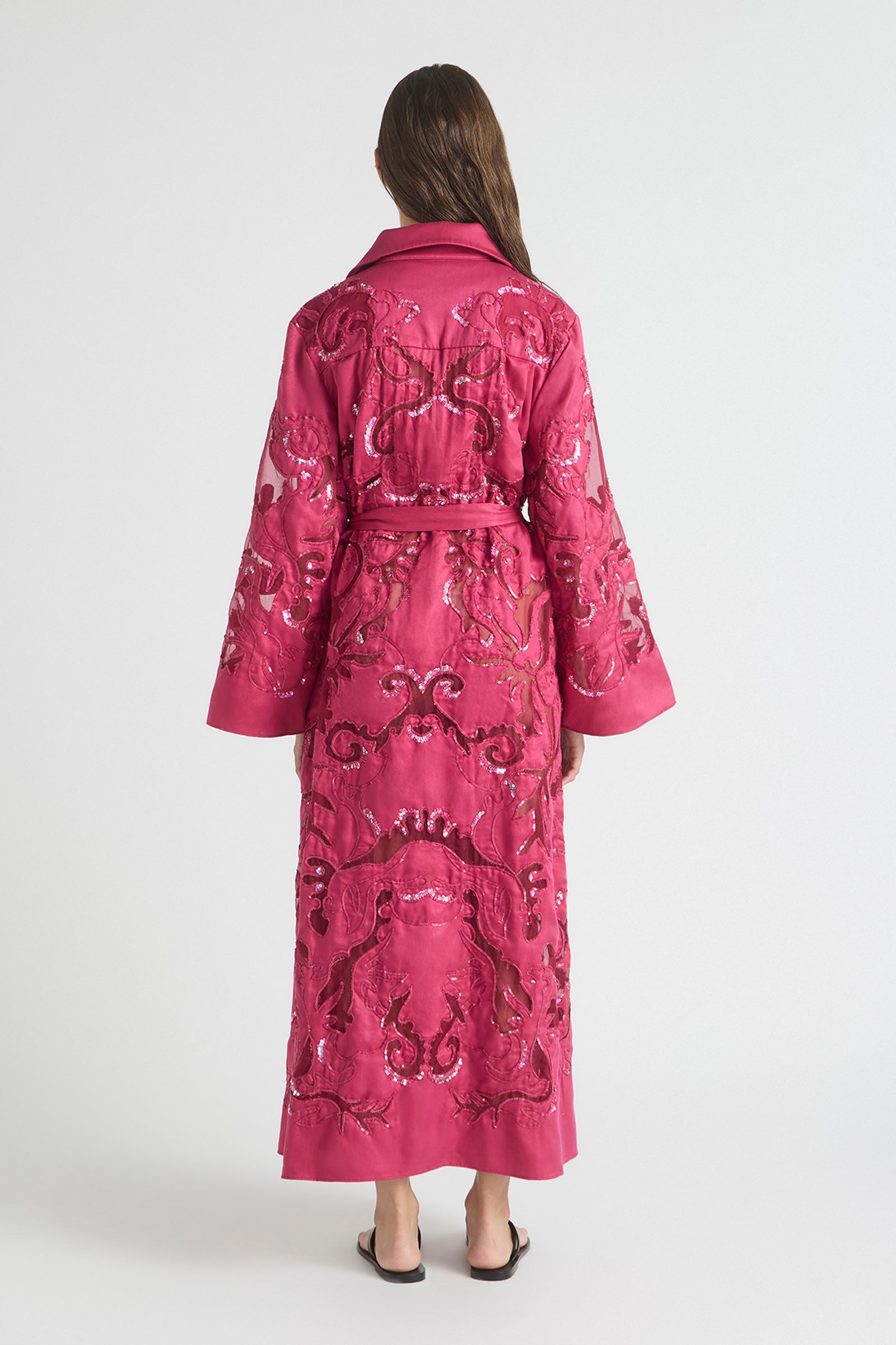 OASIS LACE-UP KAFTAN